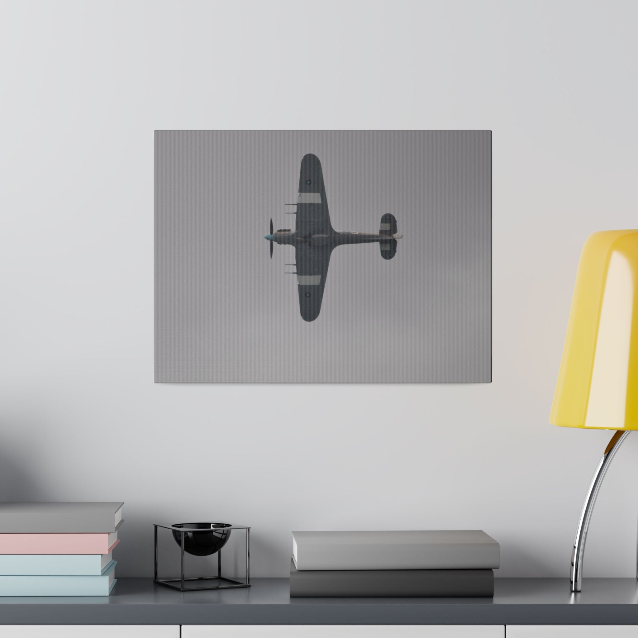 Memorial Flight Hurricane Flying Sideways Canvas Print - The Trio Synergize Group