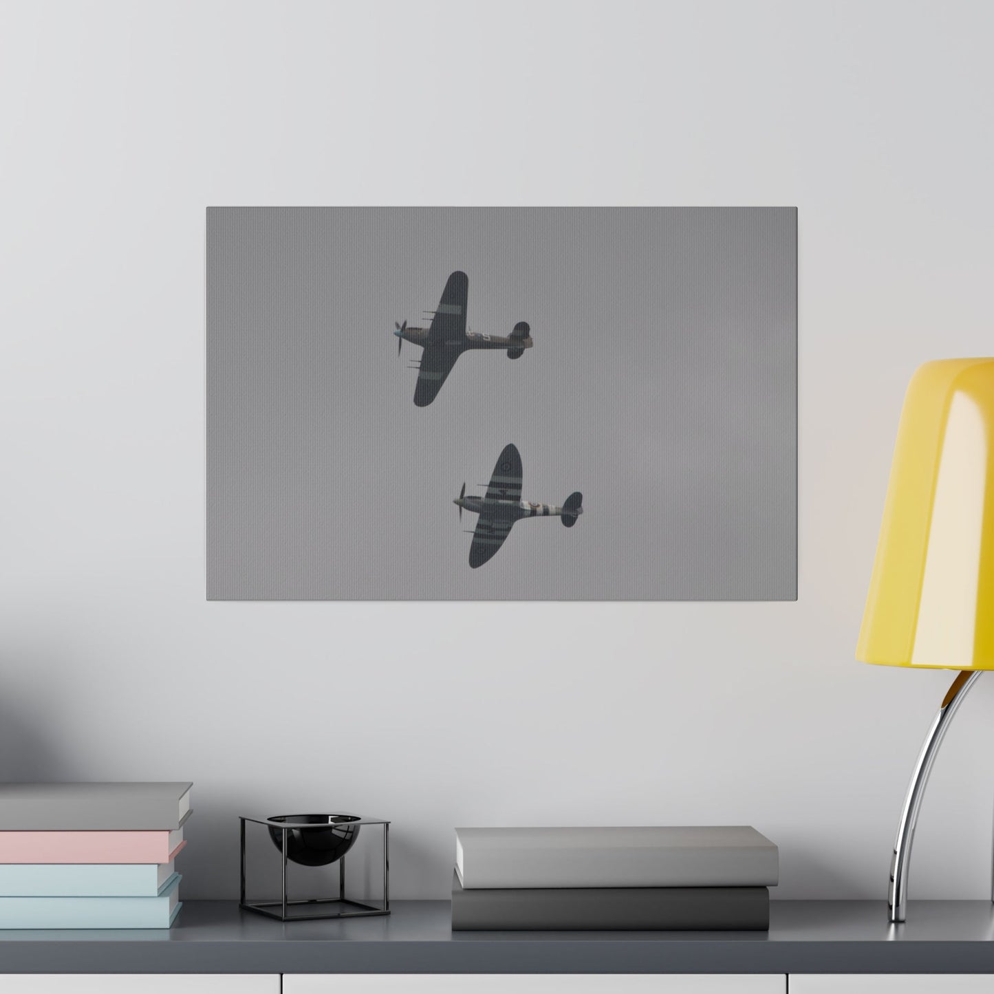 Memorial Flight Spitfire And Hurricane Canvas Print - The Trio Synergize Group