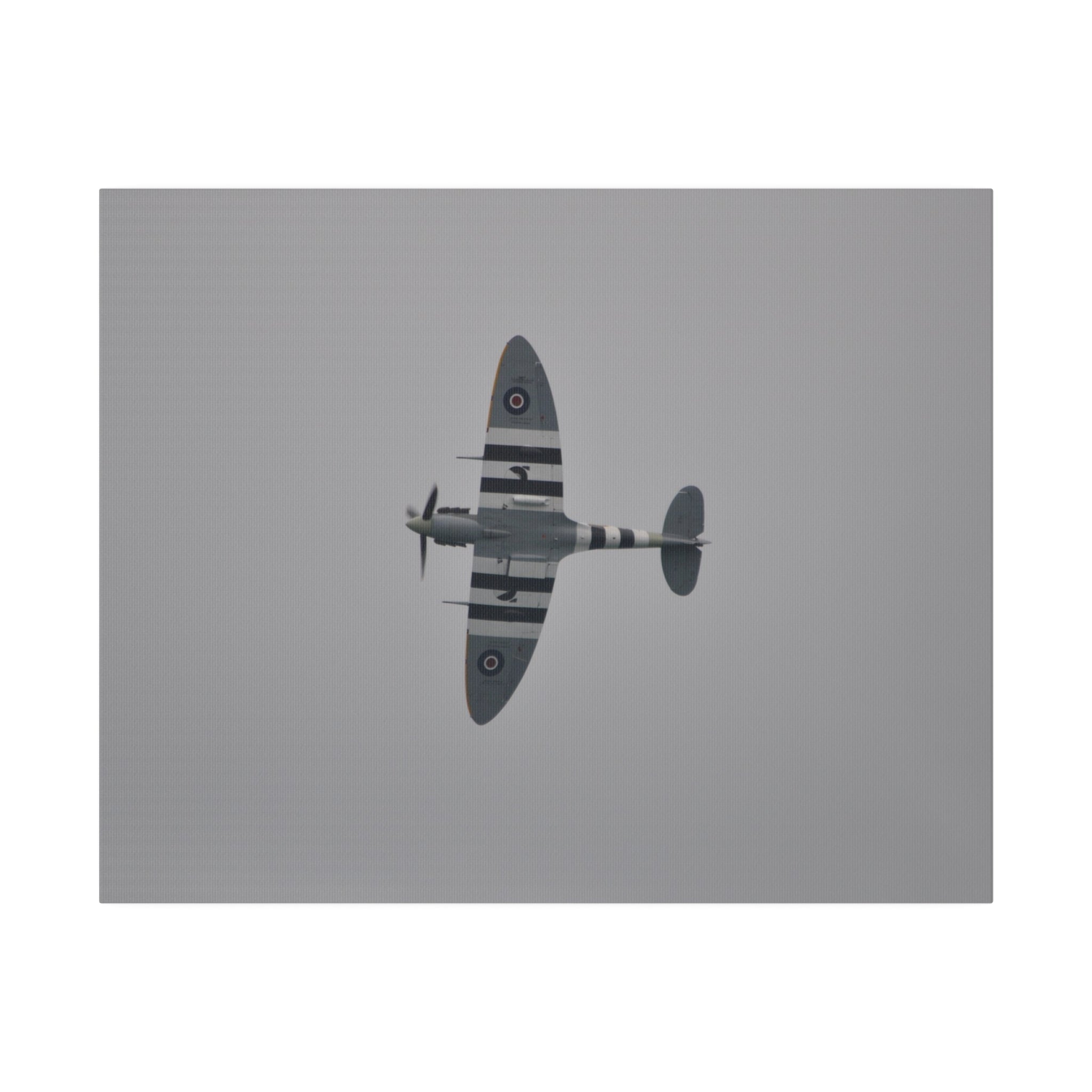 Memorial Flight Spitfire Flying Left Sideways Canvas - The Trio Synergize Group