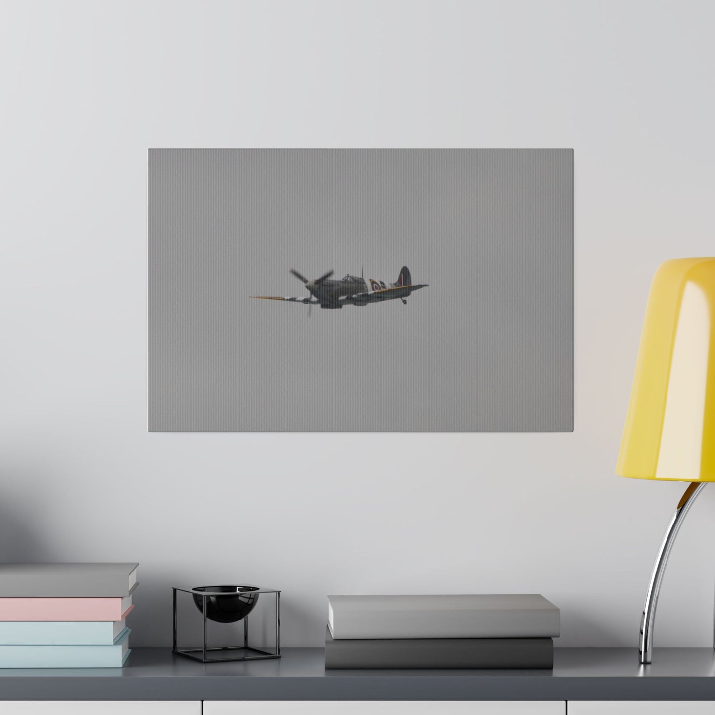 Memorial Flight Spitfire Flying With A Front View Canvas - The Trio Synergize Group