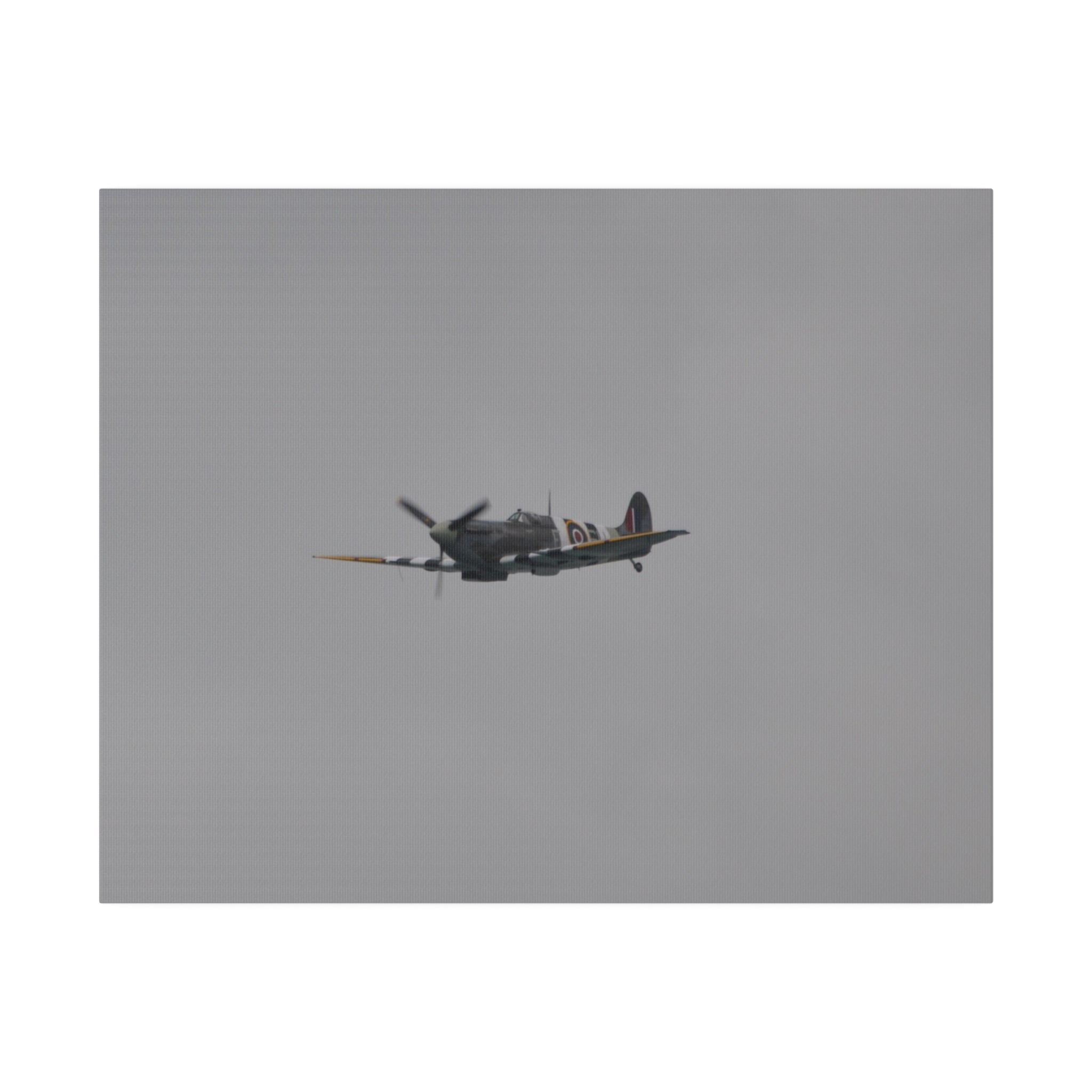 Memorial Flight Spitfire Flying With A Front View Canvas - The Trio Synergize Group