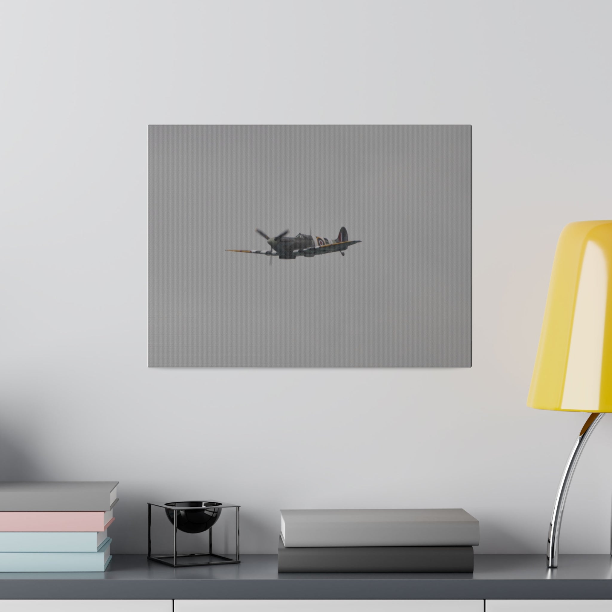 Memorial Flight Spitfire Flying With A Front View Canvas - The Trio Synergize Group