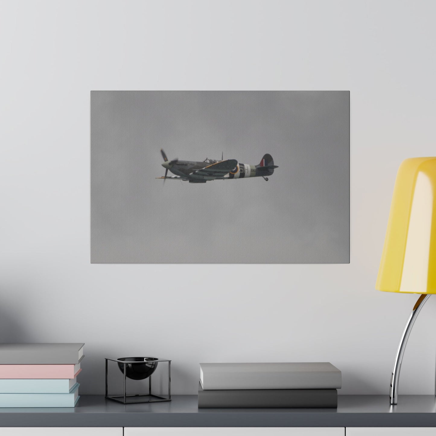 Memorial Flight Spitfire Canvas Print - The Trio Synergize Group