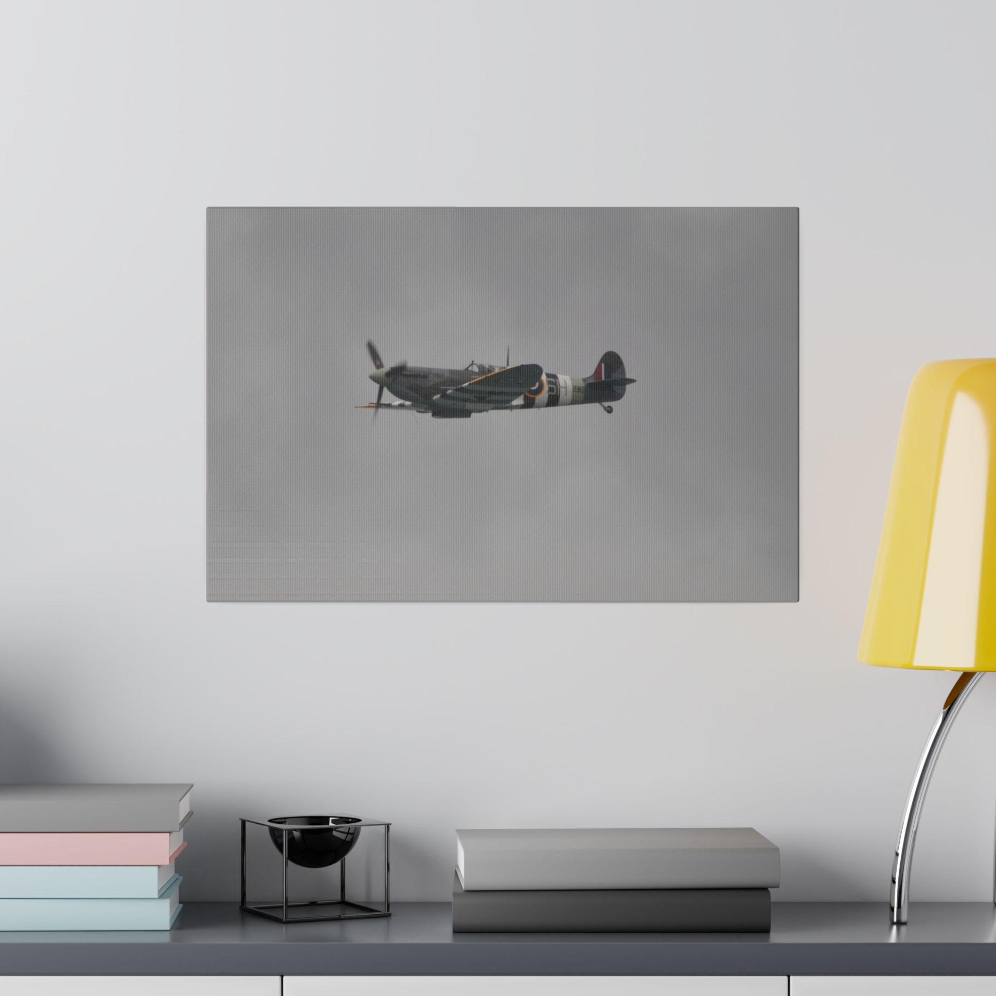 Memorial Flight Spitfire Canvas Print - The Trio Synergize Group