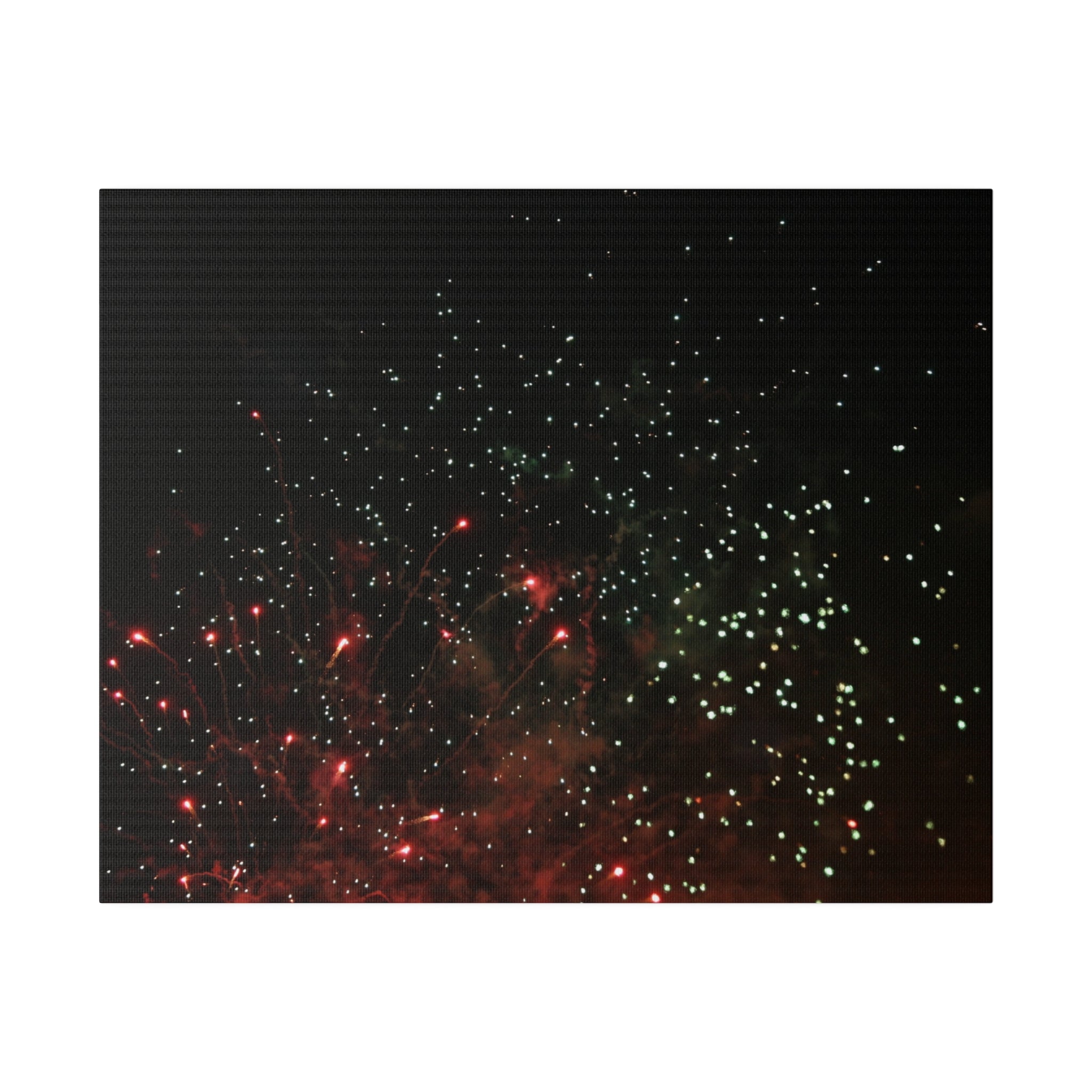 Mixed Coloured Fireworks With Haze Canvas - The Trio Synergize Group