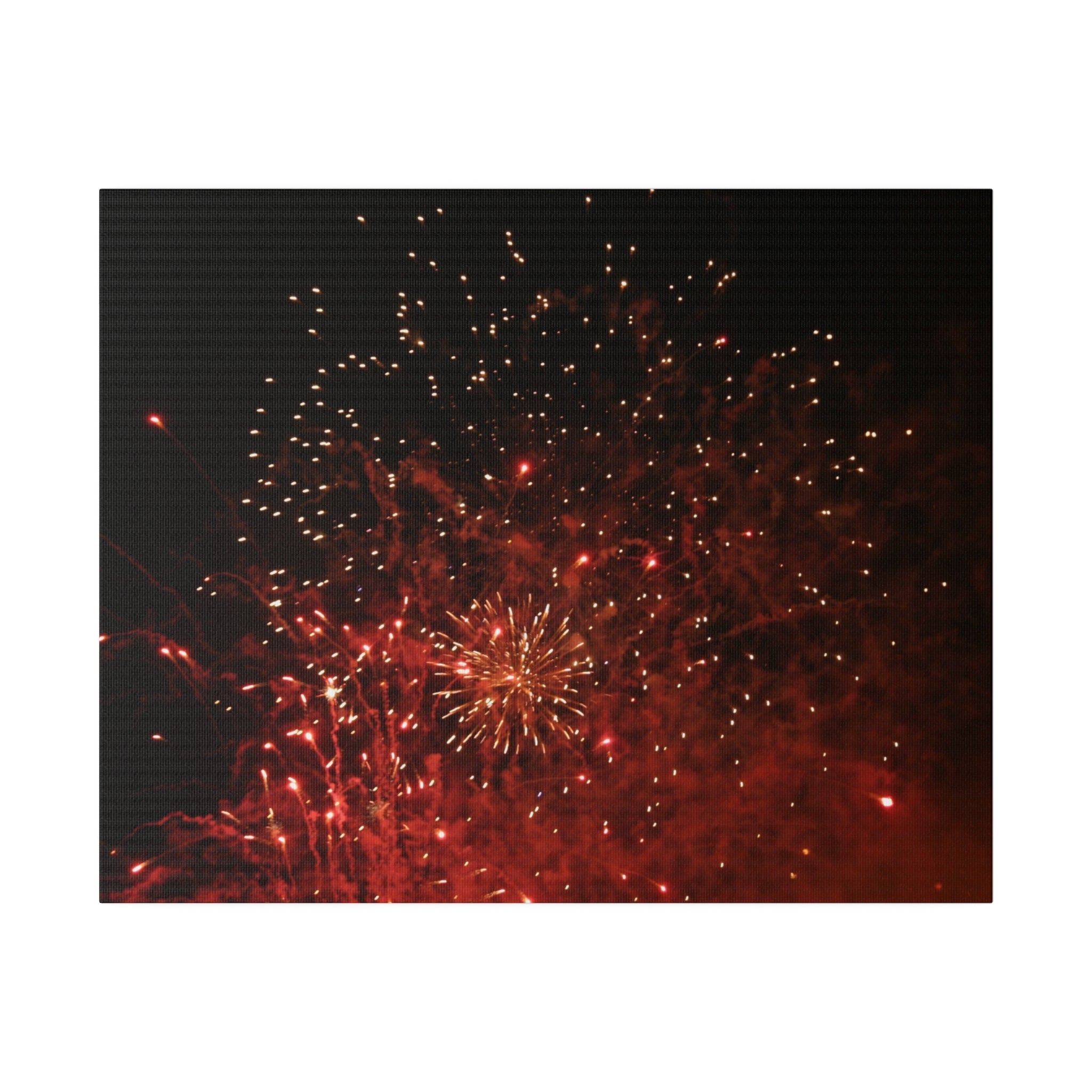 Multicoloured & Red Haze Fireworks Canvas - The Trio Synergize Group