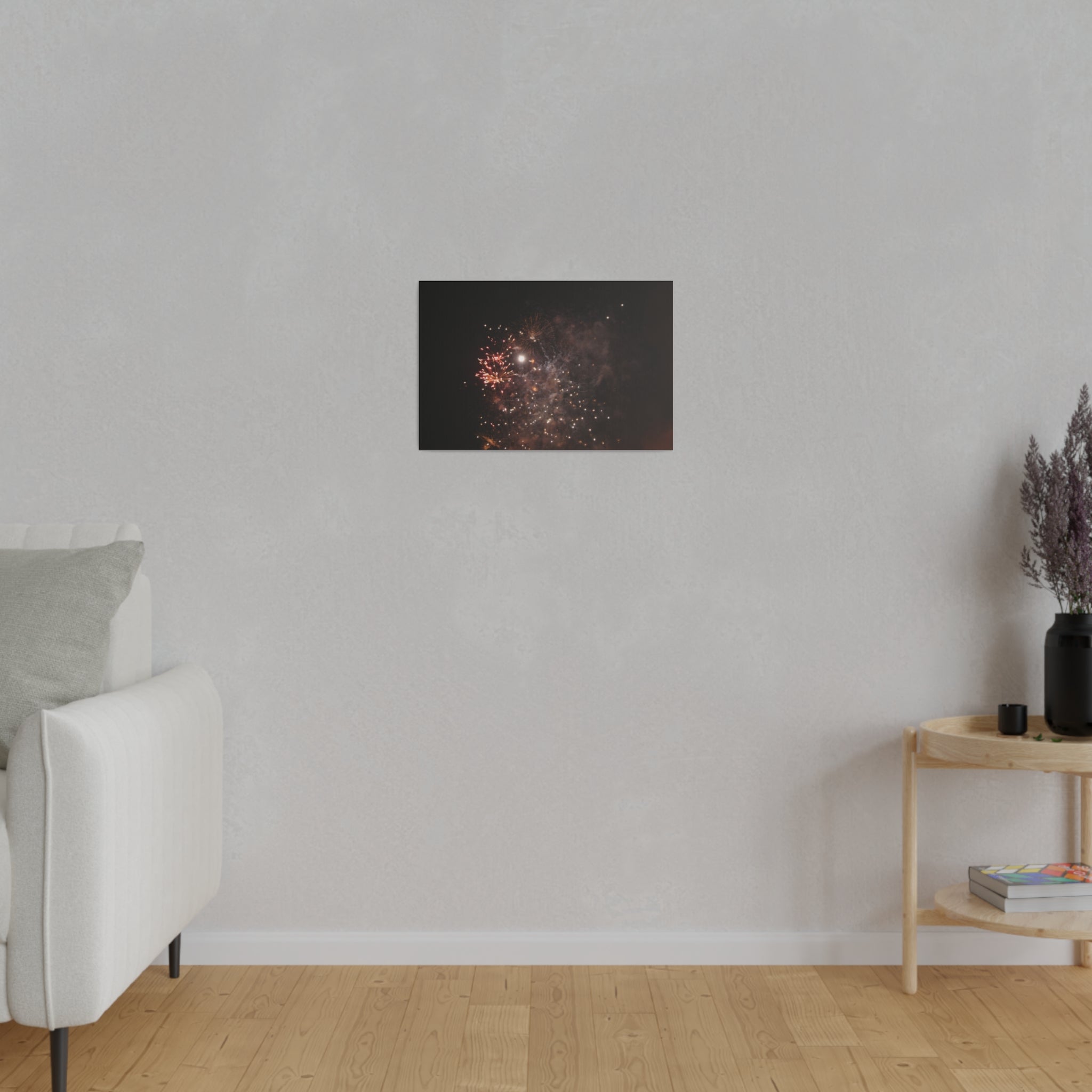 Red, White & White Haze Fireworks Canvas - The Trio Synergize Group