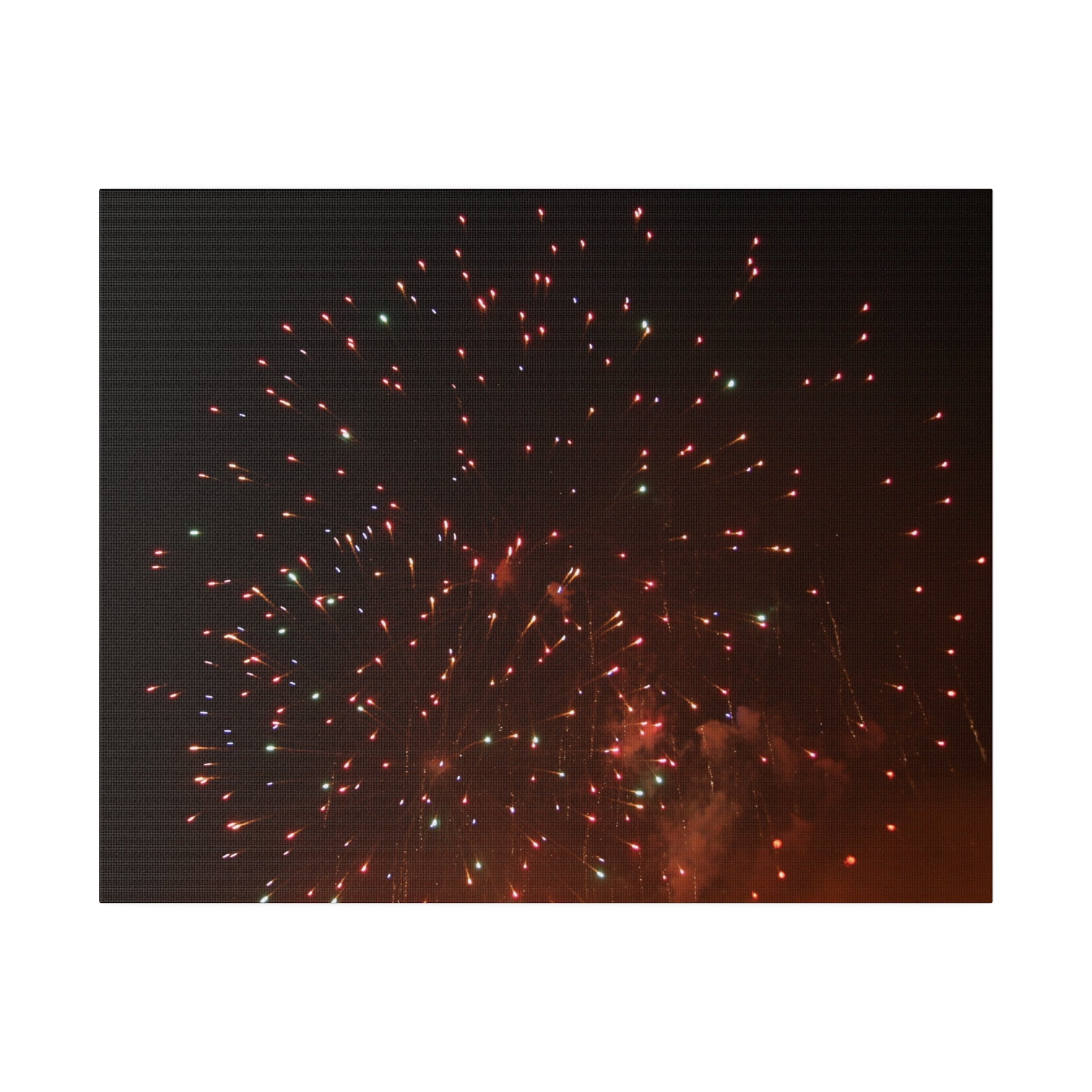 Multicoloured Fireworks, Hastings Bonfire, Canvas - The Trio Synergize Group