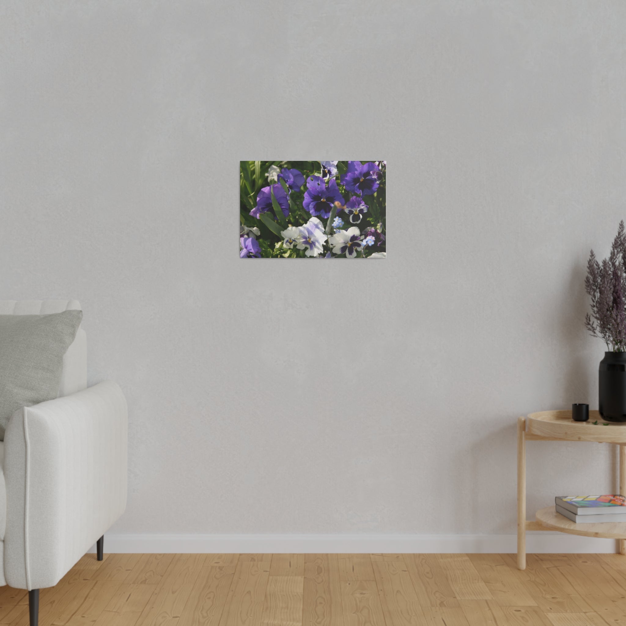 Multiple Coloured Pansies Canvas - The Trio Synergize Group
