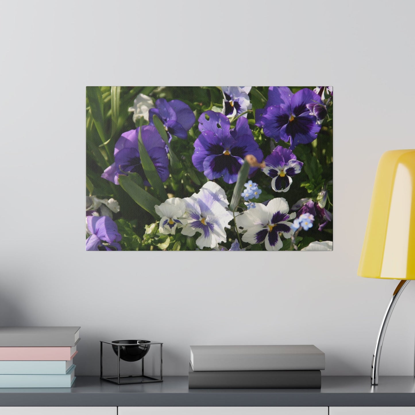 Multiple Coloured Pansies Canvas - The Trio Synergize Group