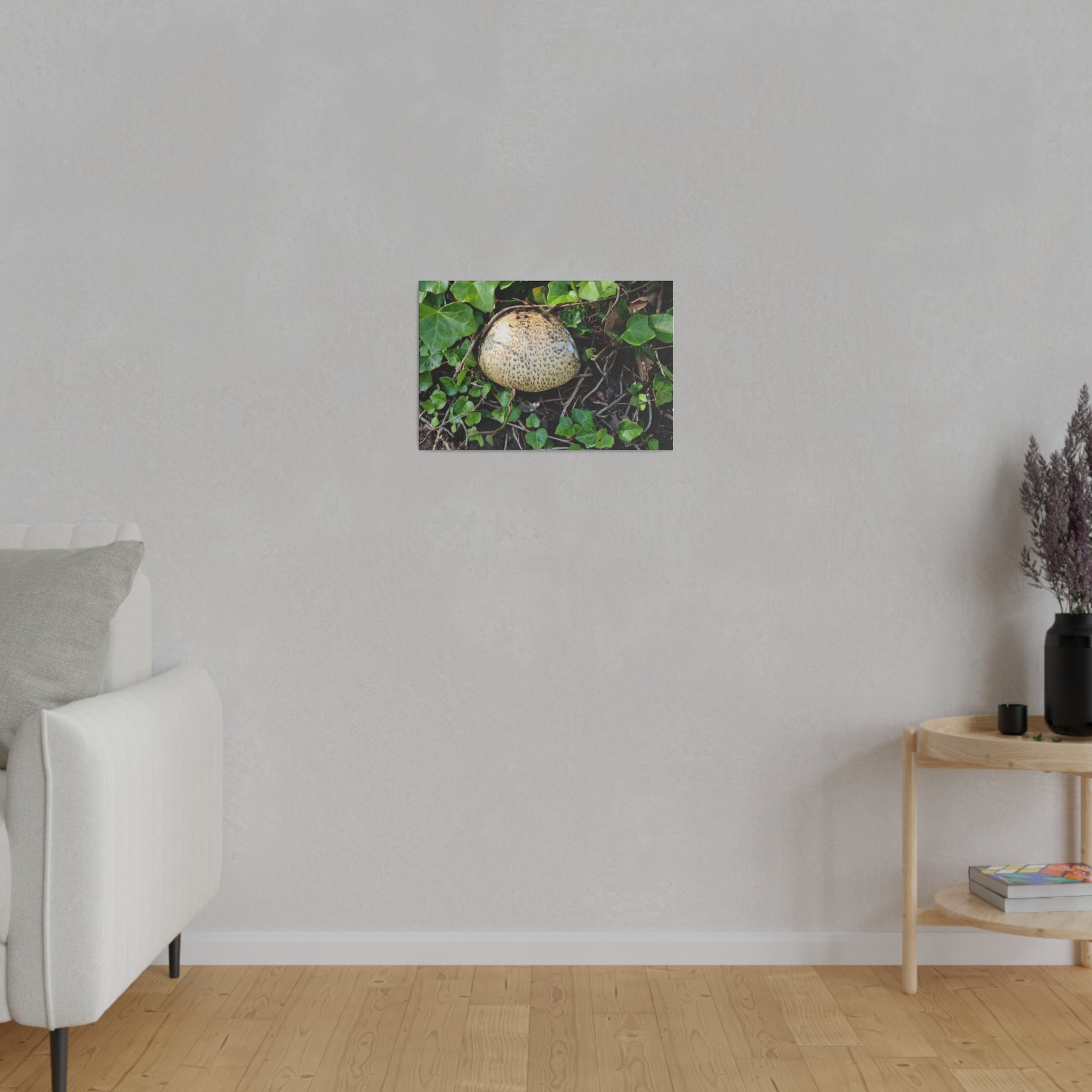 Mushroom With Ivy Leaves Canvas - The Trio Synergize Group