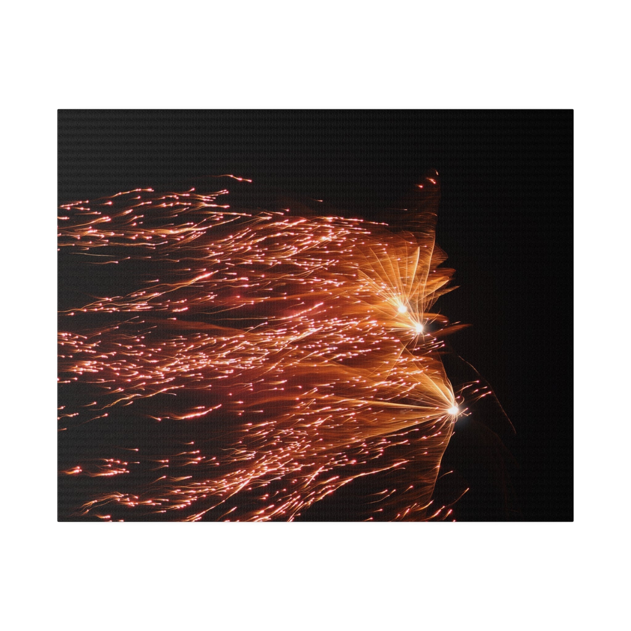 Orange Sparkle Firework Canvas - The Trio Synergize Group