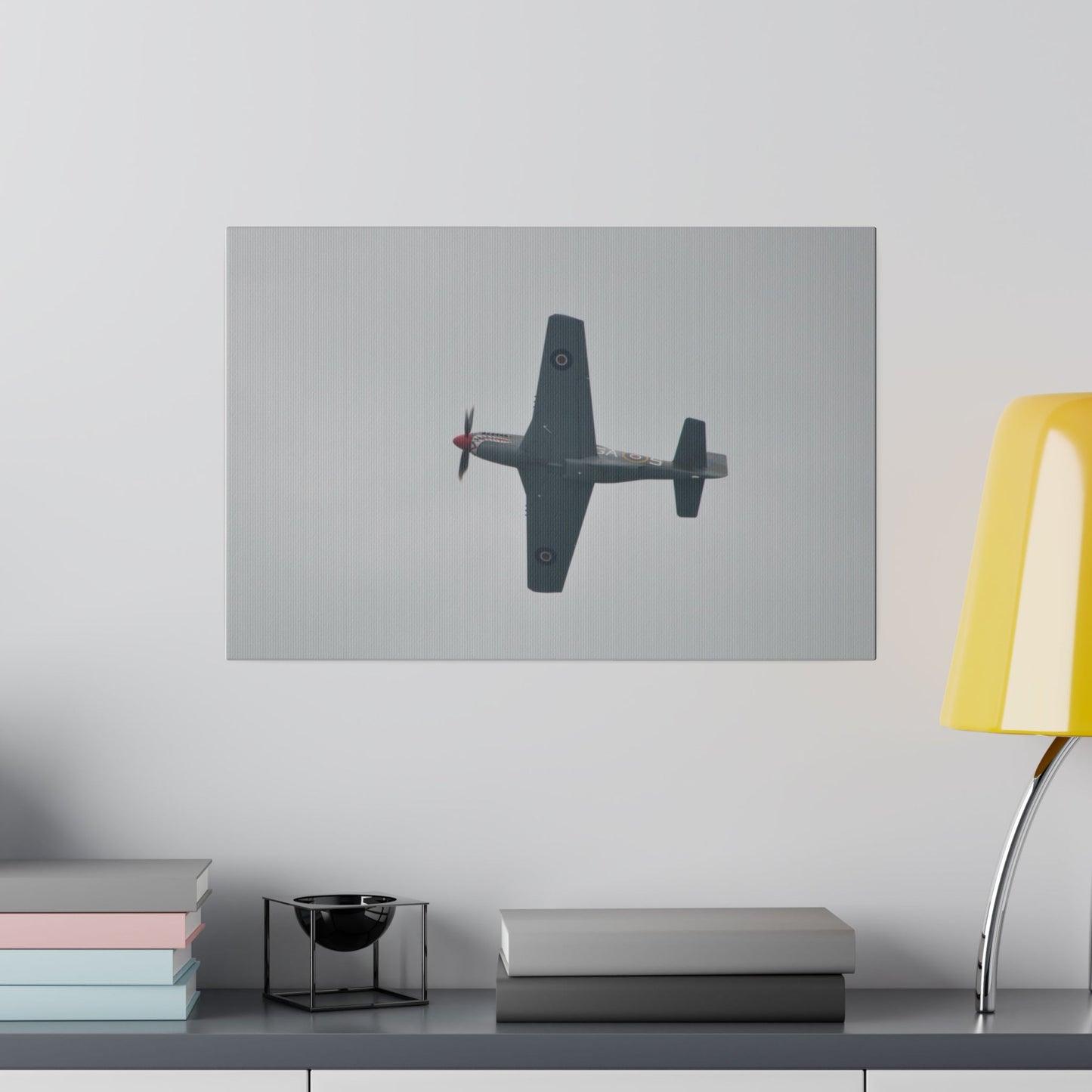 P-51D Mustang With A View Of The Undercarriage Canvas - The Trio Synergize Group