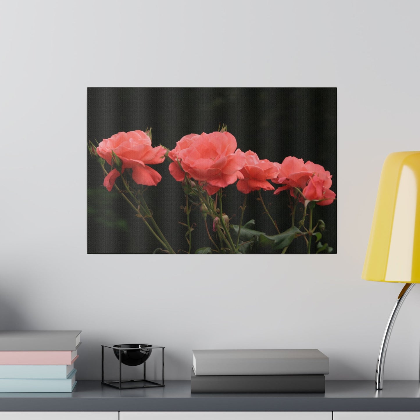 Elegant Cluster Of Pink Roses Canvas Print - The Trio Synergize Group