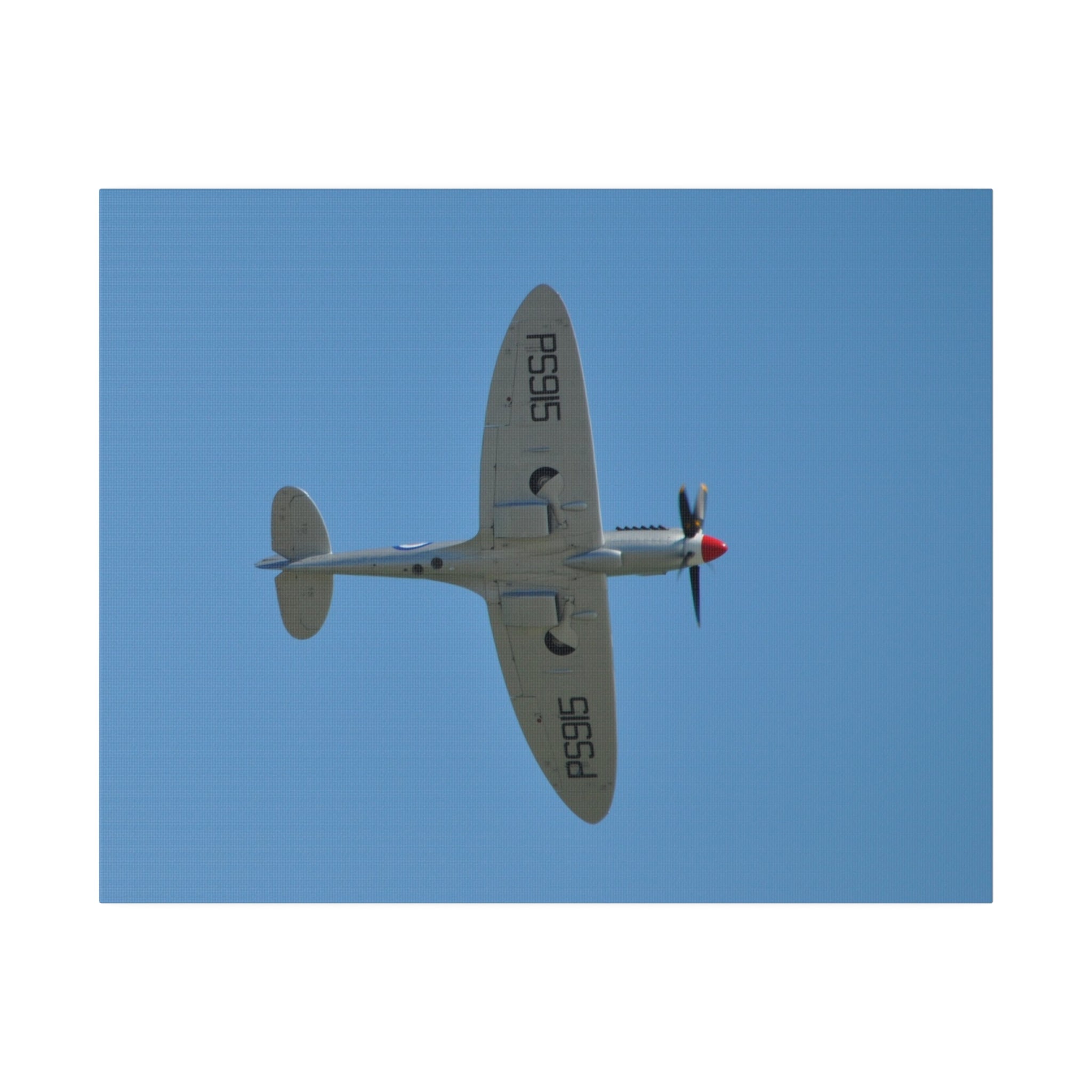 PS915 Supermarine Spitfire Flying Right Sideways Canvas - The Trio Synergize Group