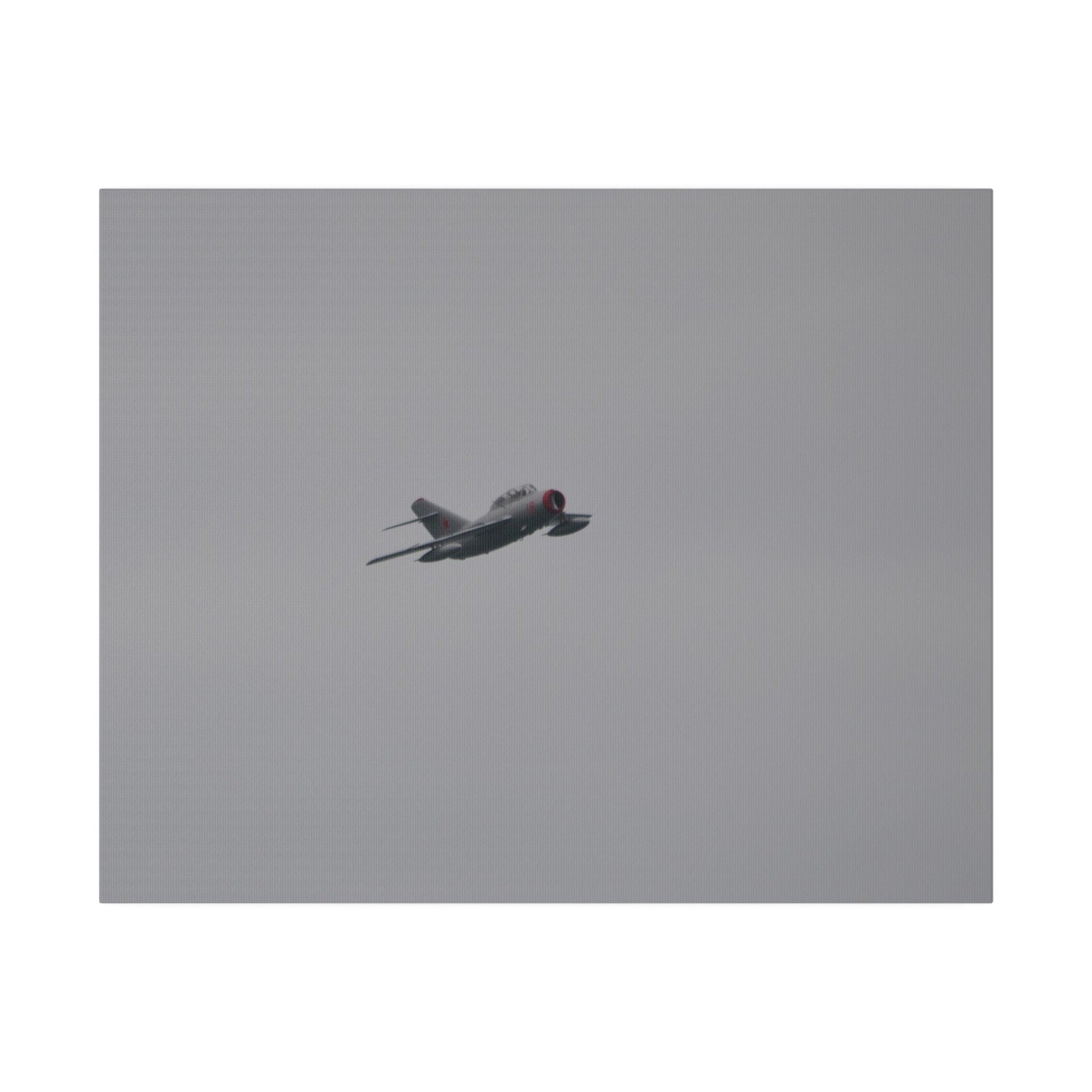 PZL-Mielec SBLim-2 18 Red Flying From The Left Canvas - The Trio Synergize Group