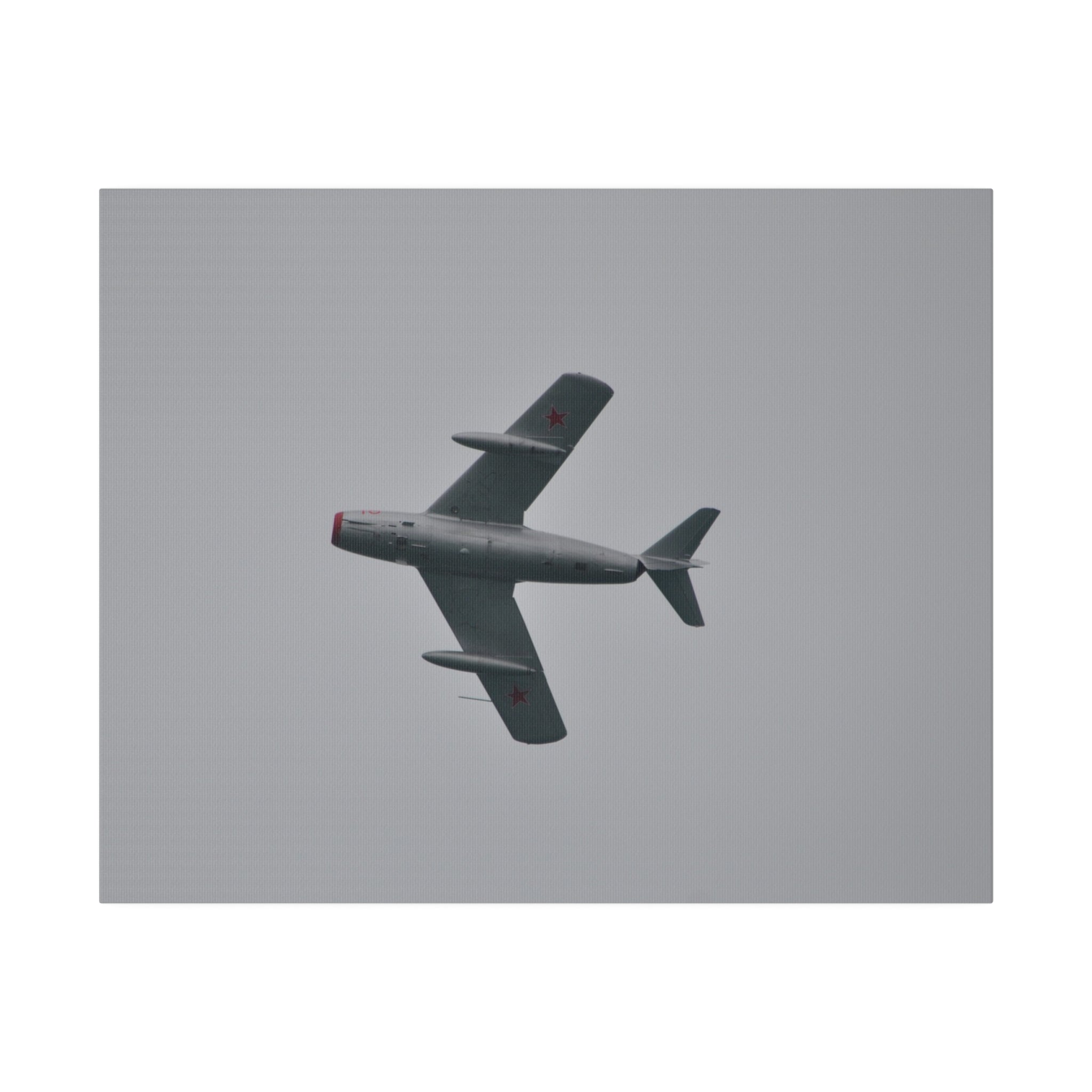 PZL-Mielec SBLim-2 18 Red Flying Left Close Up Canvas - The Trio Synergize Group