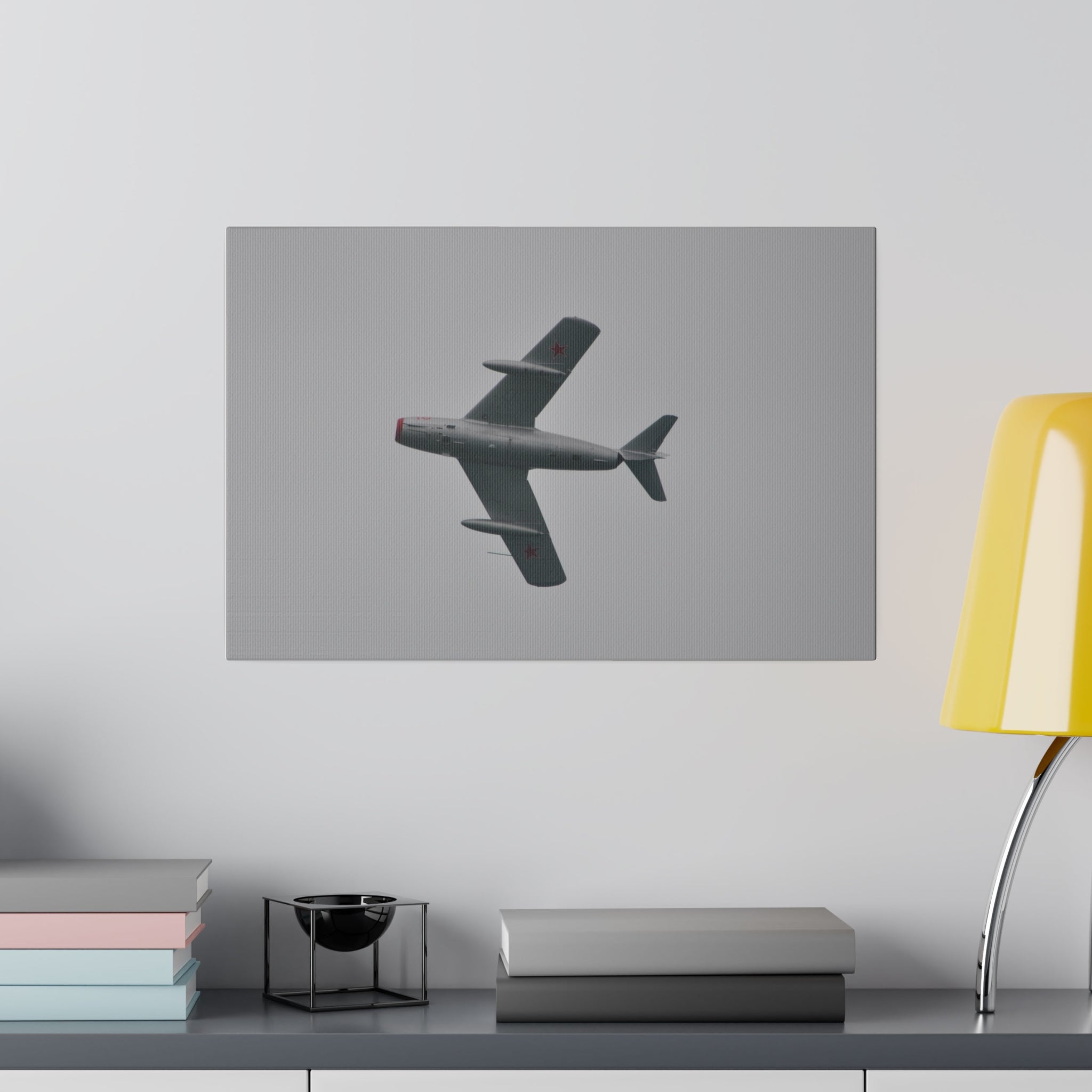 PZL-Mielec SBLim-2 18 Red Flying Left Close Up Canvas - The Trio Synergize Group