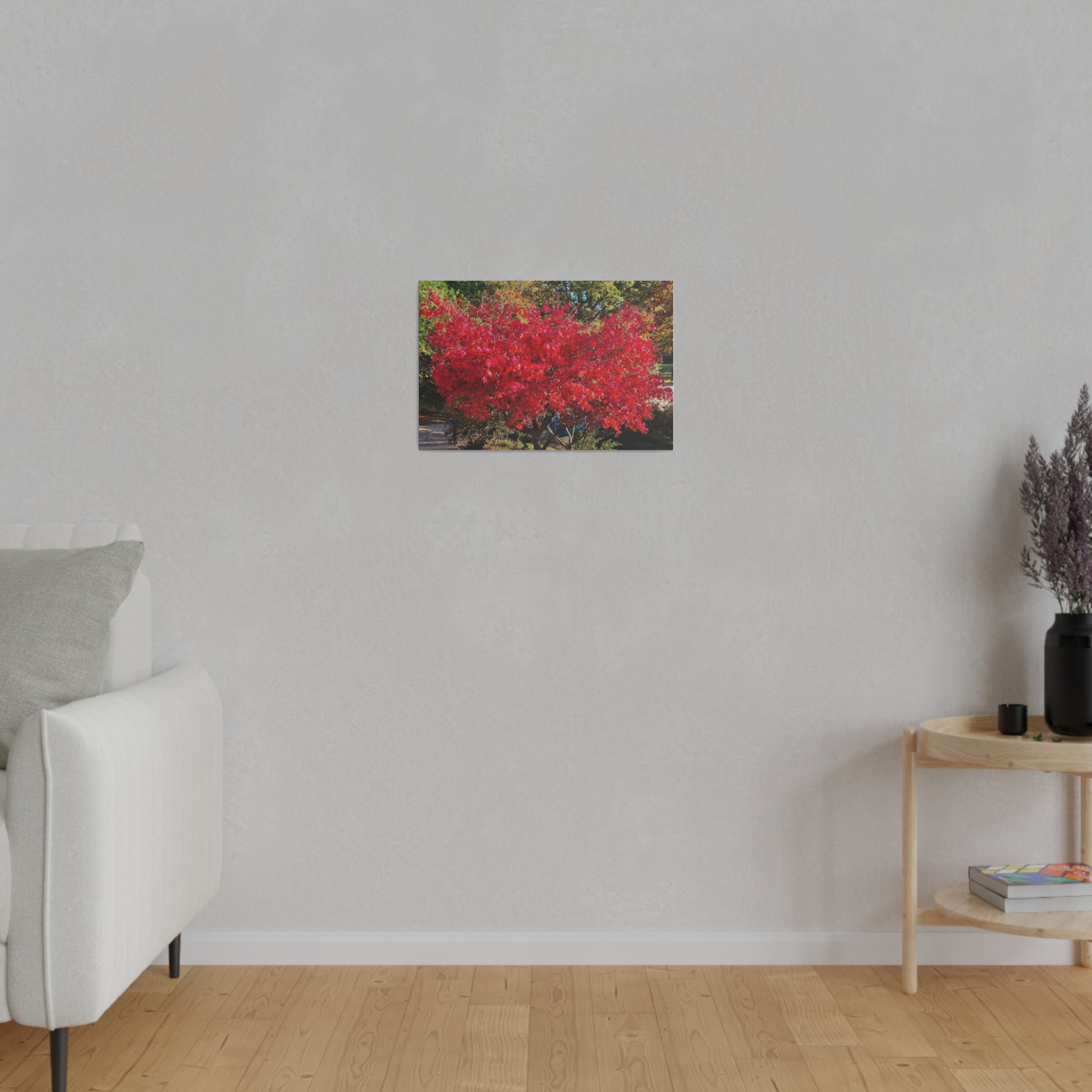 Beautiful Red Tree Leaf's Canvas Print - The Trio Synergize Group