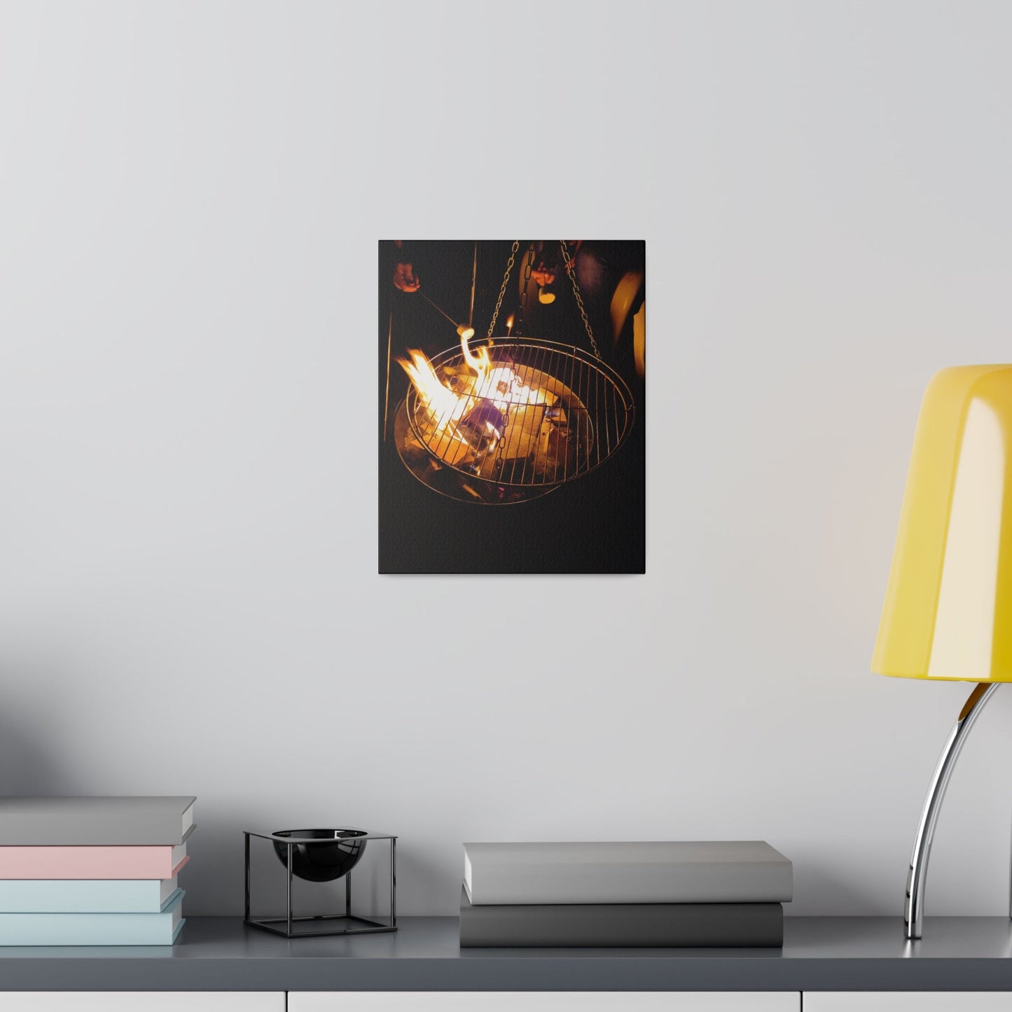 Roasting Marshmallows Over A Fire Pit Canvas - The Trio Synergize Group