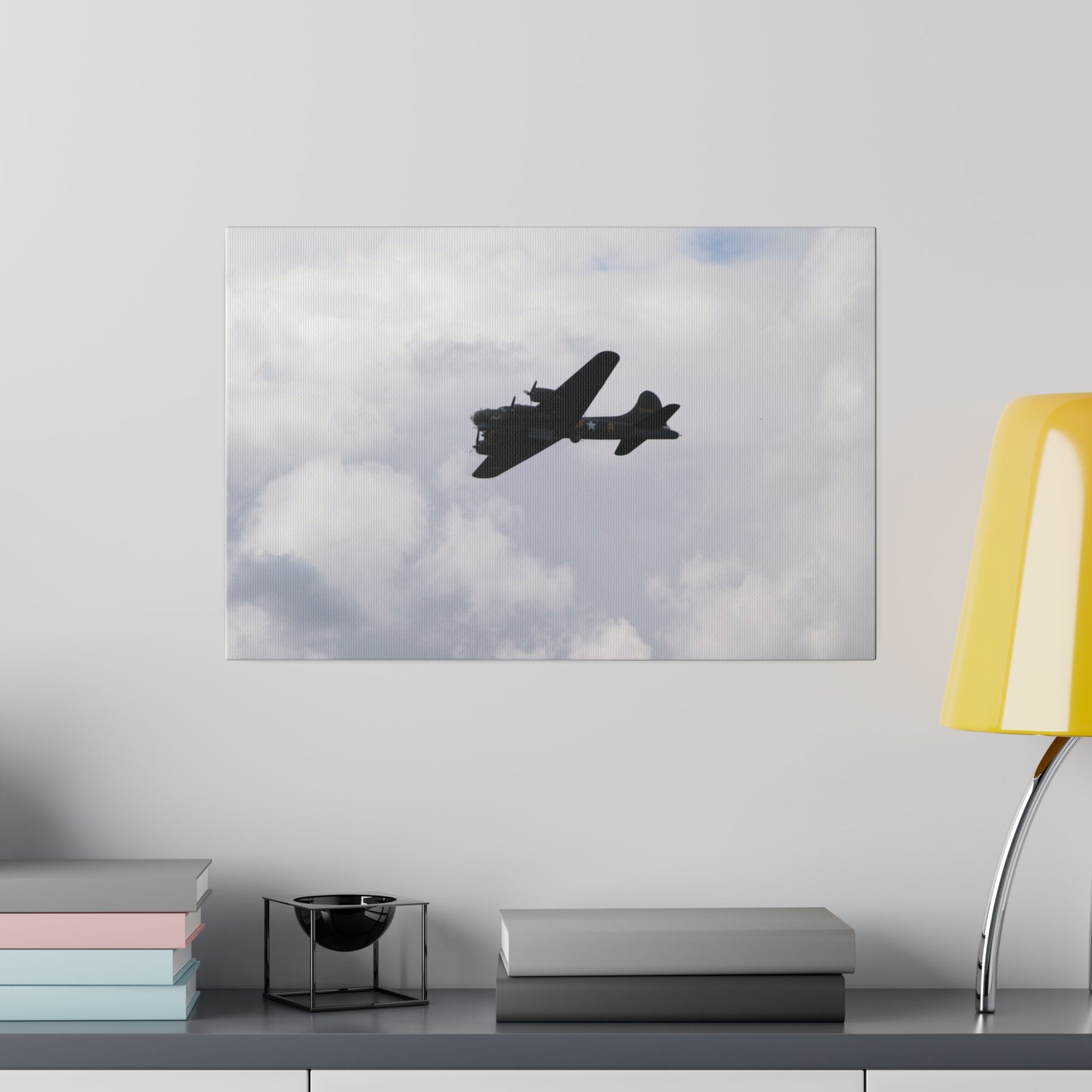 Sally B, B-17 Flying with Bomb Door Open Canvas - The Trio Synergize Group