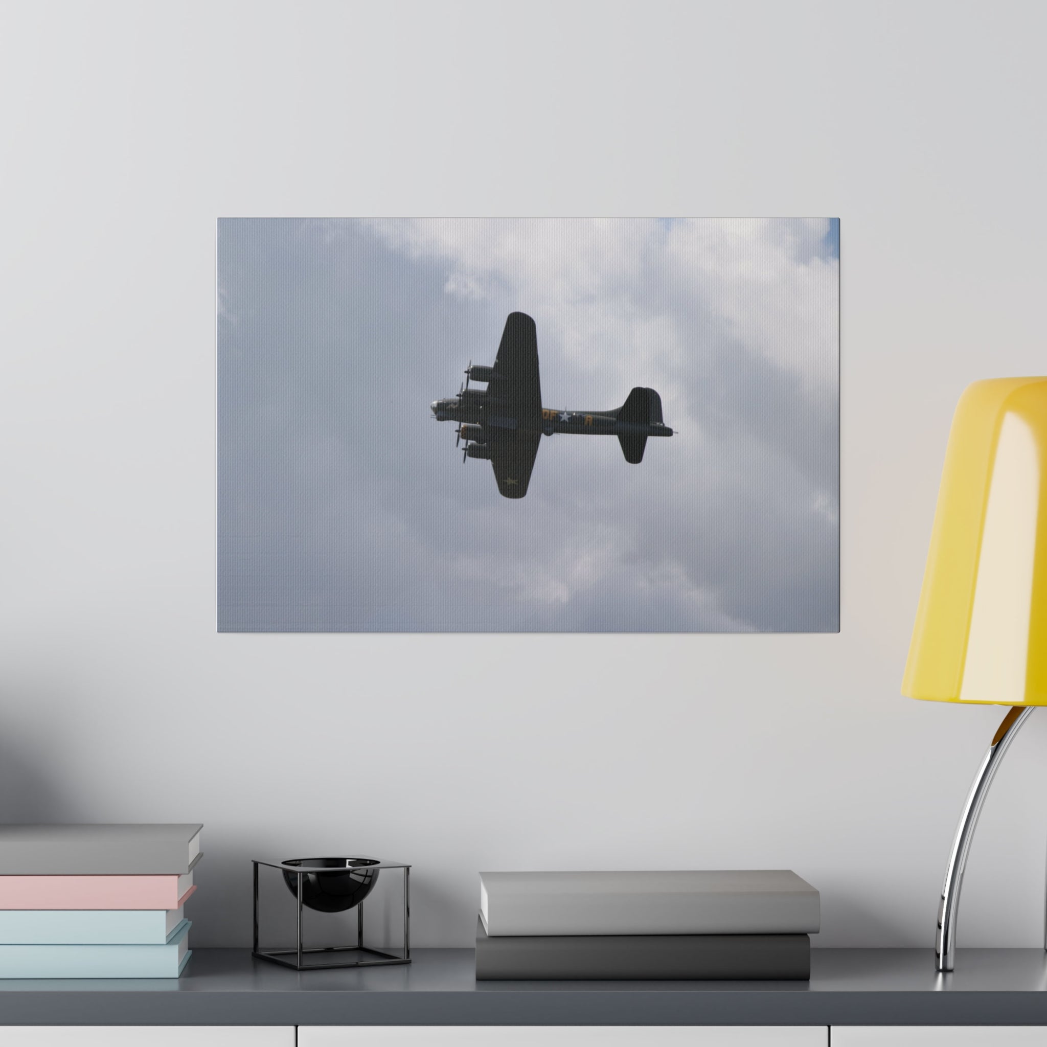 Sally B, B-17 Flying, with Bomb Door Open Close Up Canvas - The Trio Synergize Group