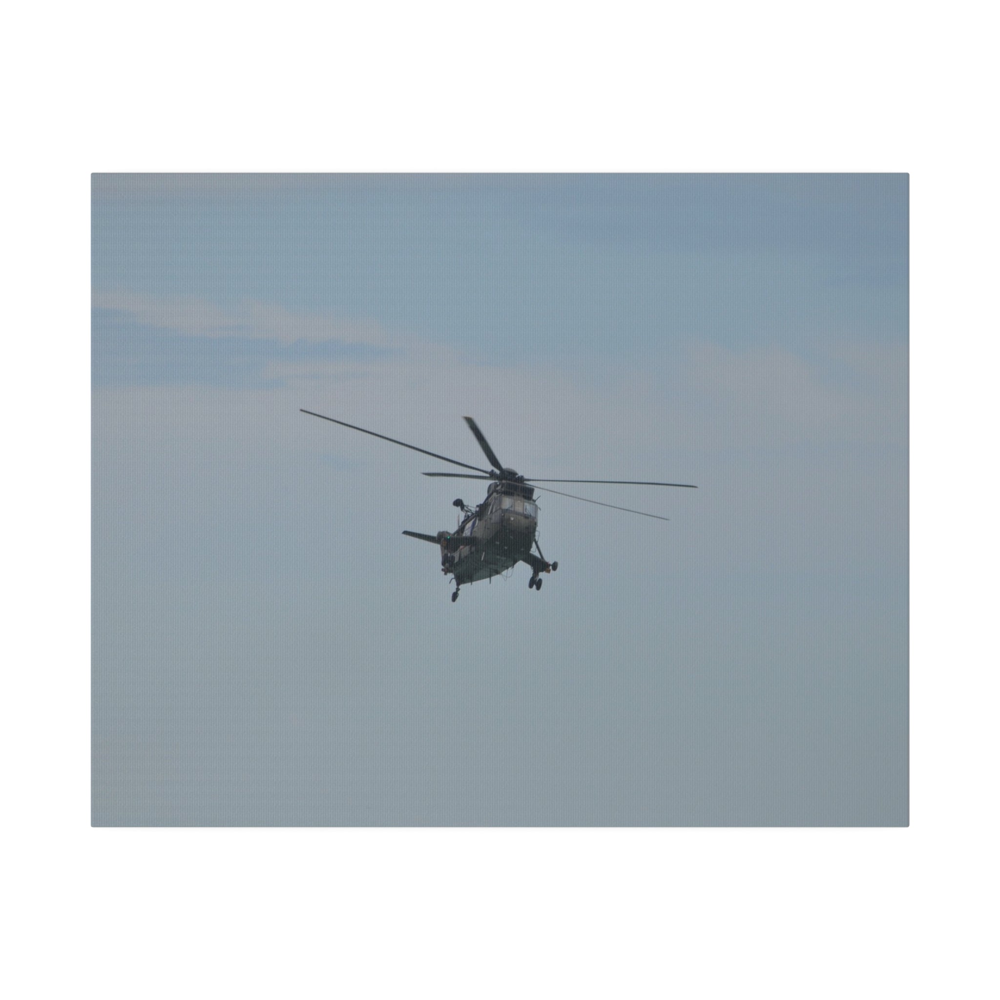 Sea King Helicopter Front View Canvas - The Trio Synergize Group