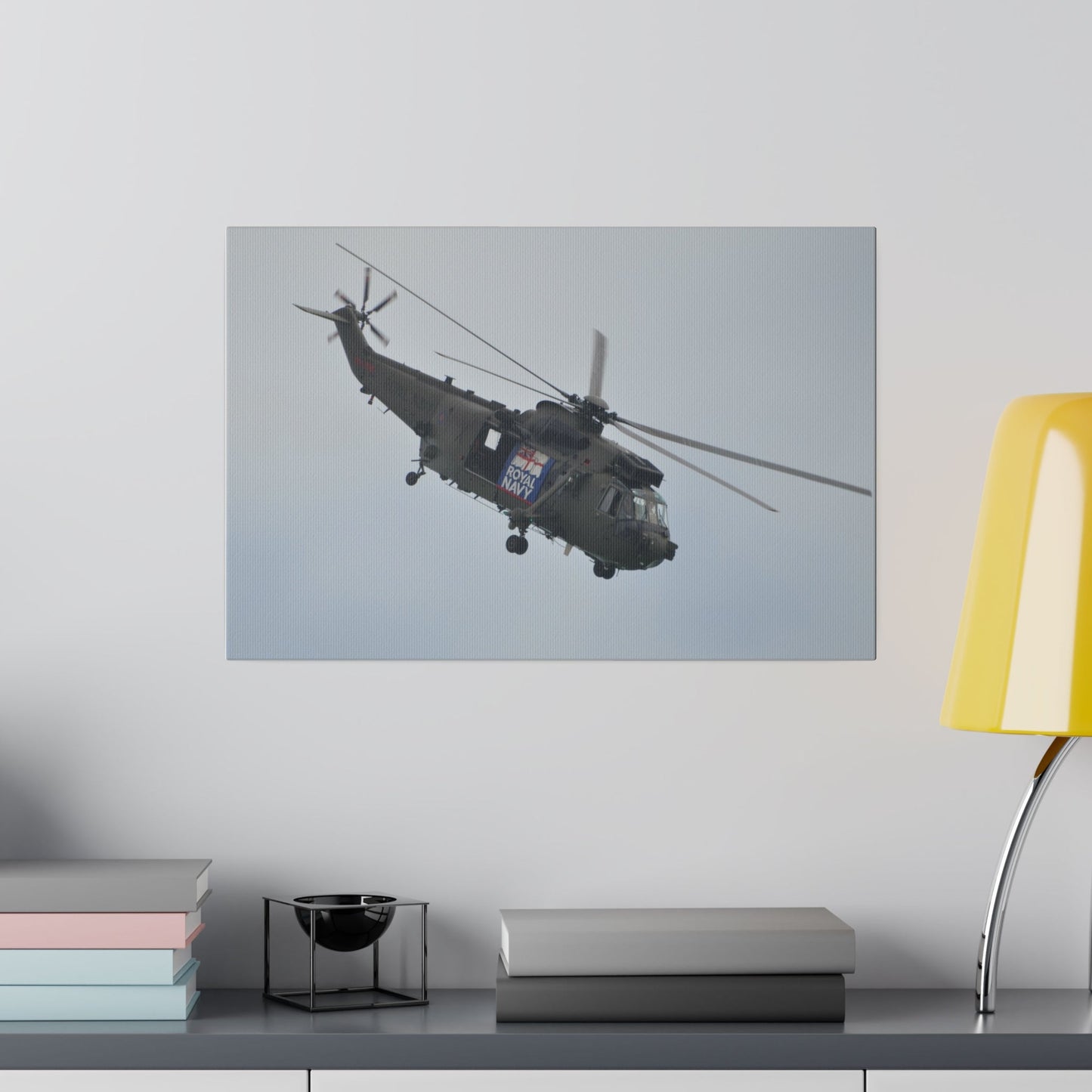 Sea King Helicopter, Door Open Pitching Forward Canvas - The Trio Synergize Group
