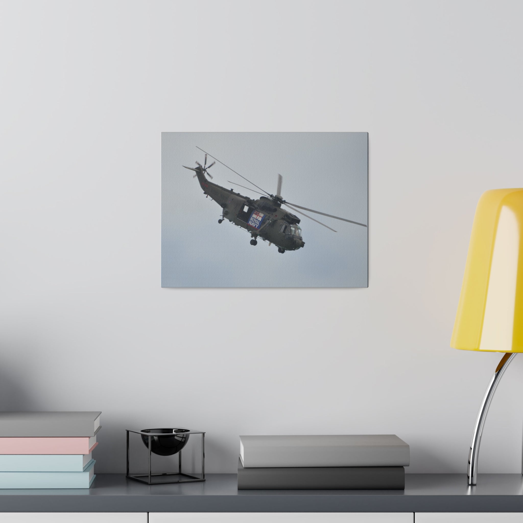 Sea King Helicopter, Door Open Pitching Forward Canvas - The Trio Synergize Group