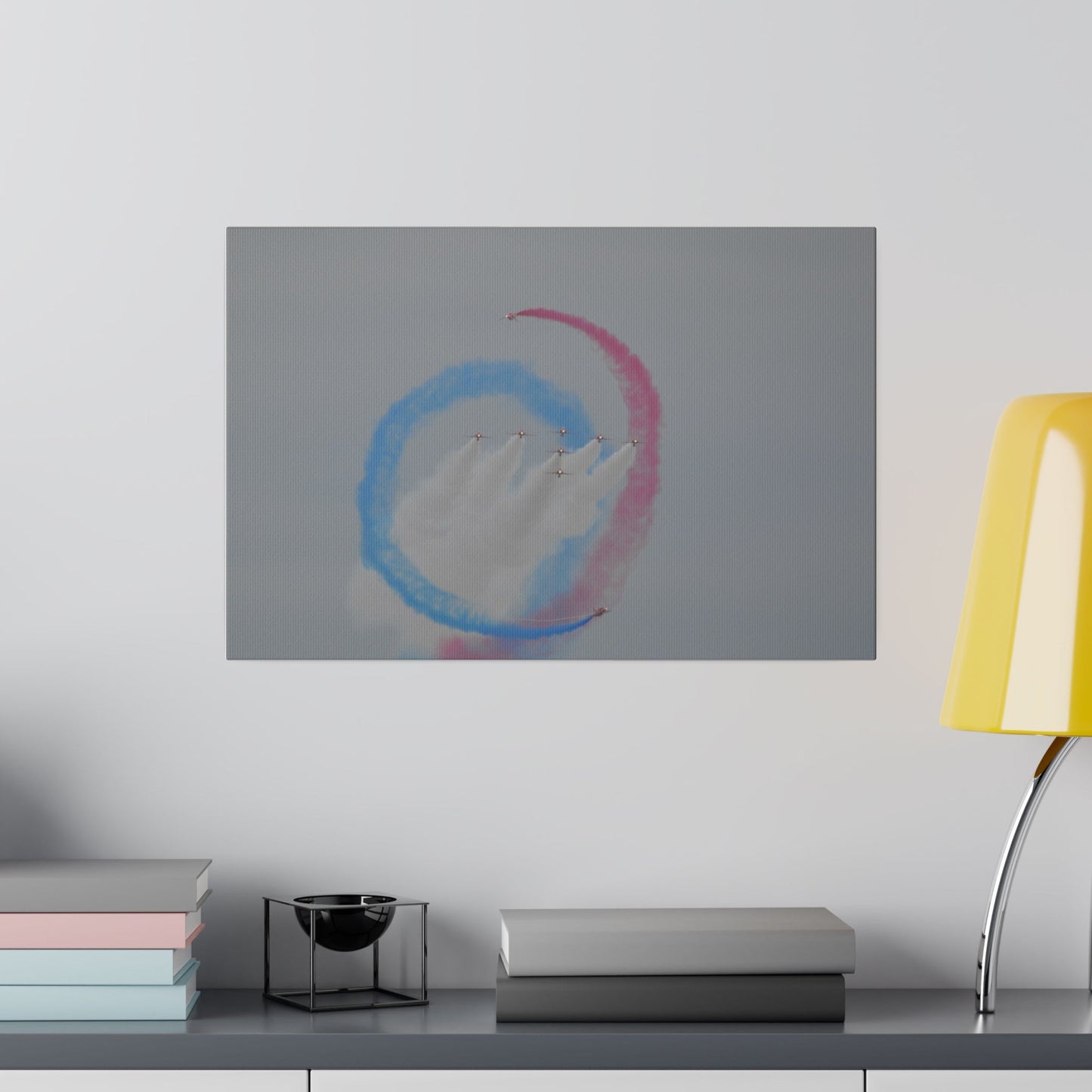 The Red Arrows Multi-Coloured Smoke Wide Shoot Canvas - The Trio Synergize Group