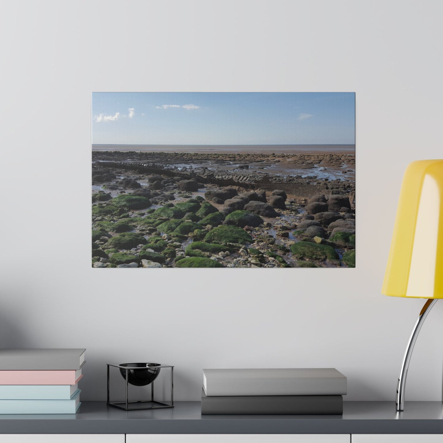 Shipwreck On The Beach With Rocks Canvas - The Trio Synergize Group