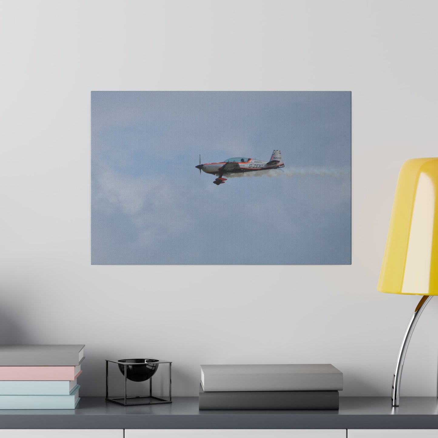 The Blade Flying & Smoke Flying Close Up Canvas Print - The Trio Synergize Group