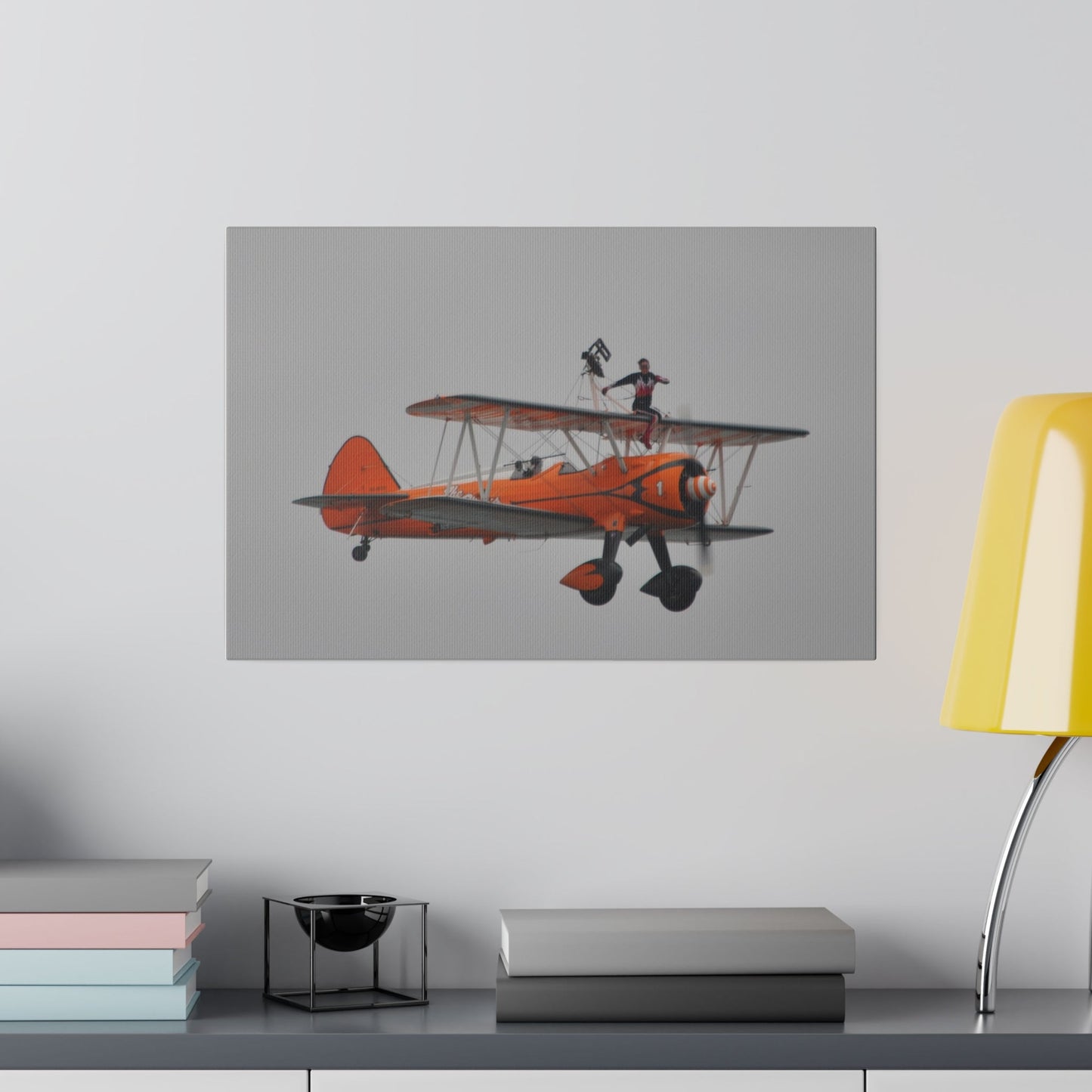 The Wing Walker Without Harness Close Up Shoot Canvas Print - The Trio Synergize Group