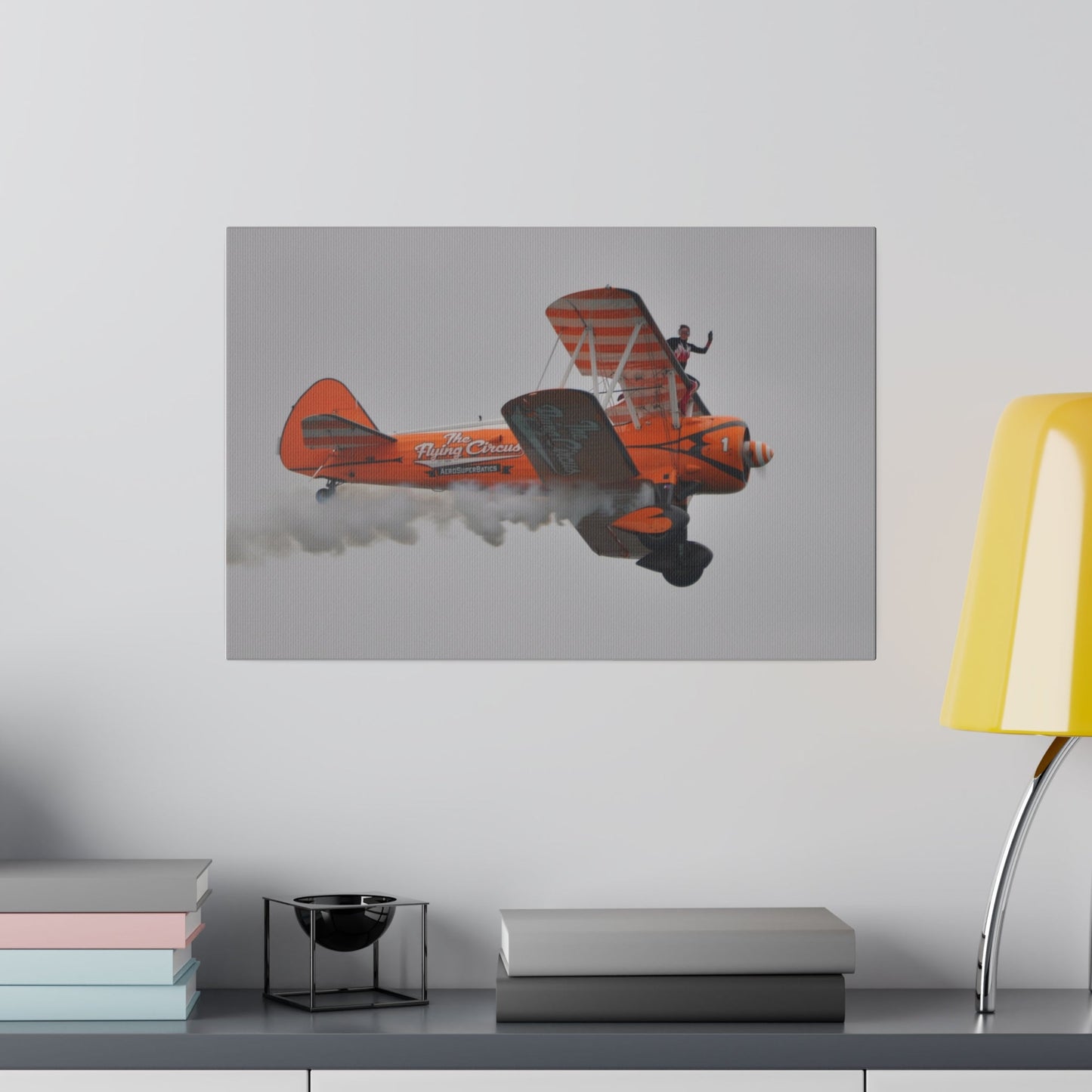 The Wing Walker - No Harness & Waving Close Up Canvas - The Trio Synergize Group