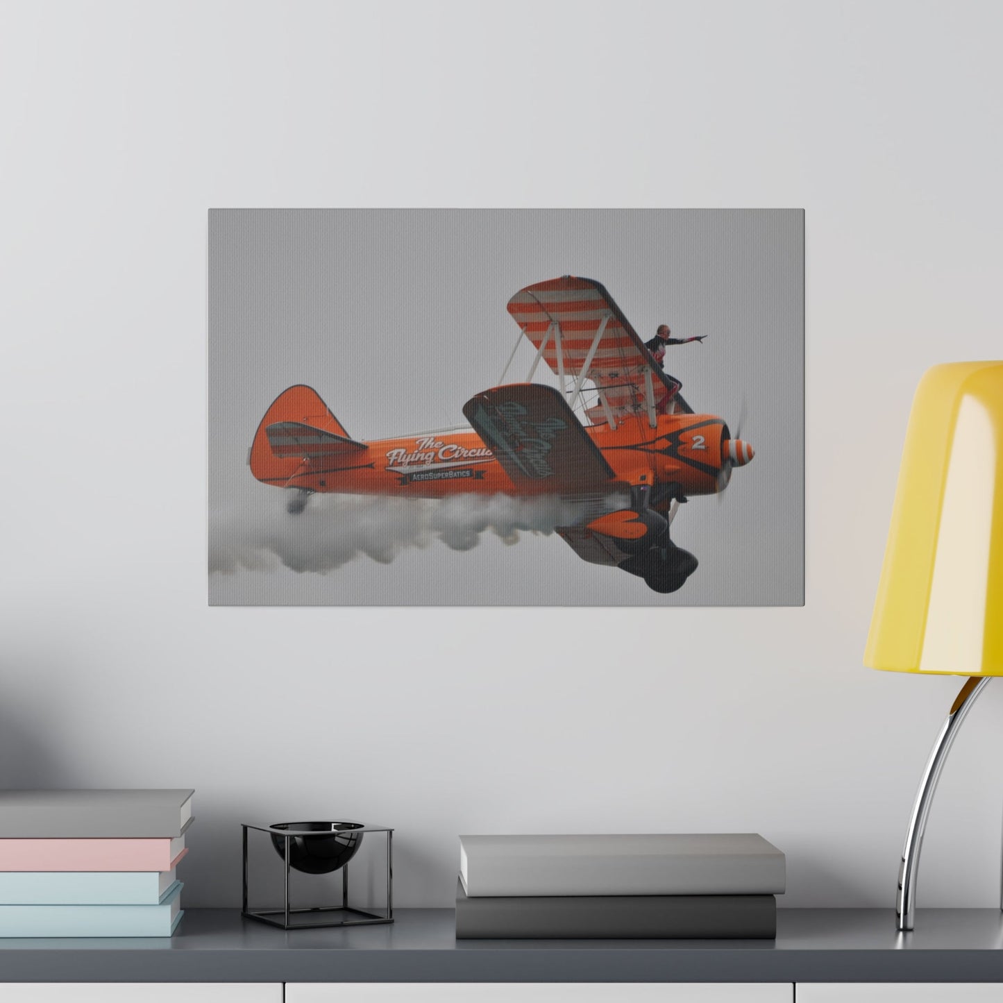 The Wing Walker Much Closer - Wing Sitting No Harness Canvas - The Trio Synergize Group