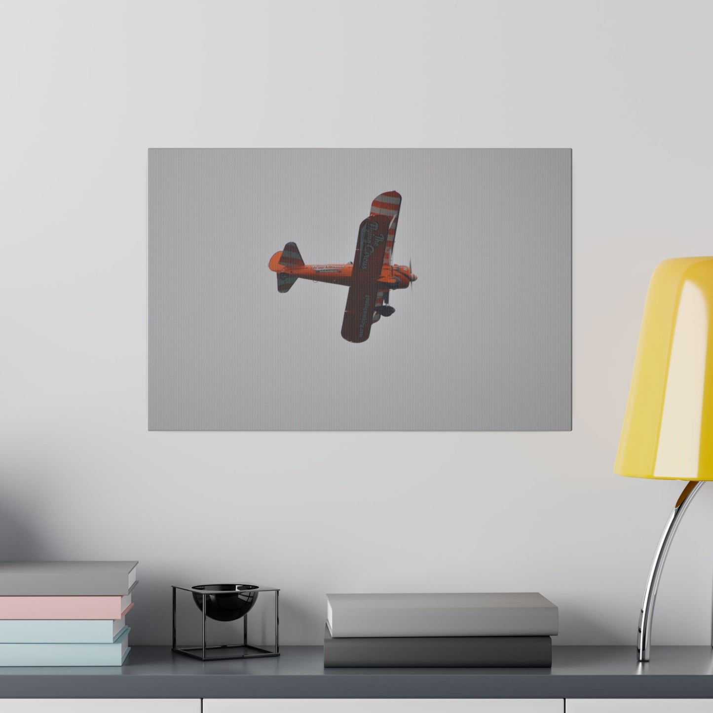 The Wing Walker Flying Right Undercarriage View Canvas - The Trio Synergize Group