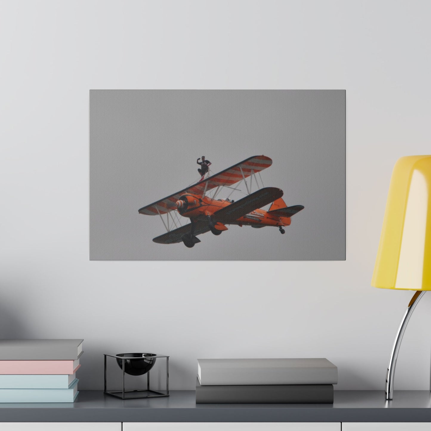 The Wing Walker Person Looking Towards Us Much Closer Canvas - The Trio Synergize Group