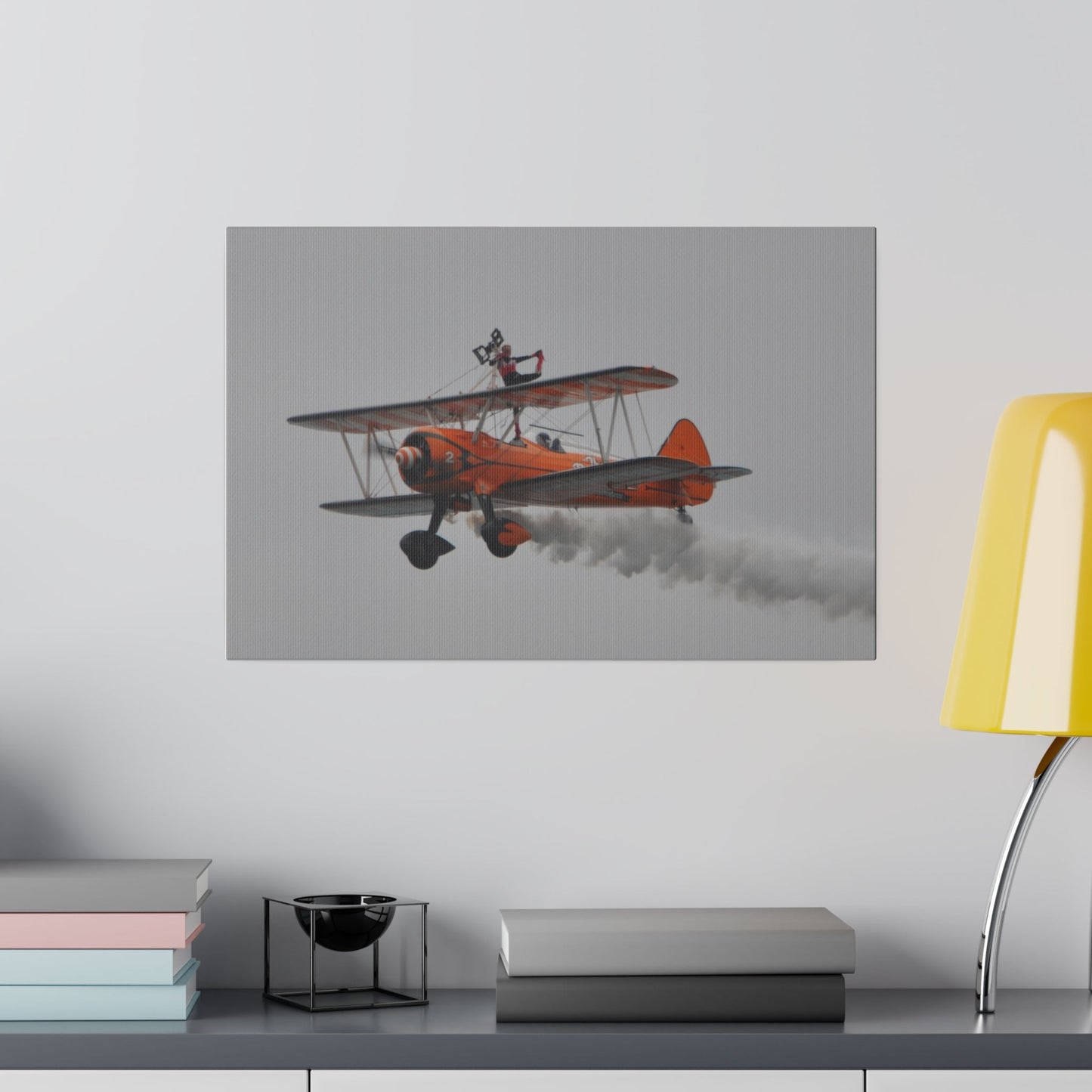 The Wing Walker Closer, Person Standing No Harness Canvas - The Trio Synergize Group