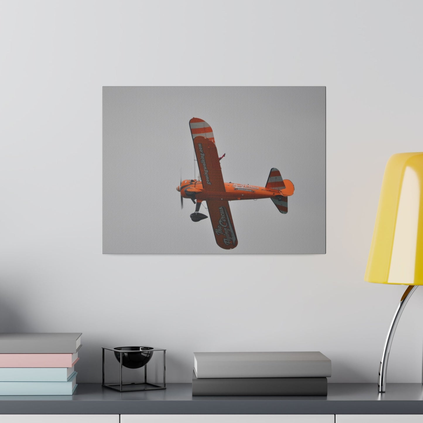 The Wing Walker Flying - Undercarriage Close Up Canvas Print - The Trio Synergize Group