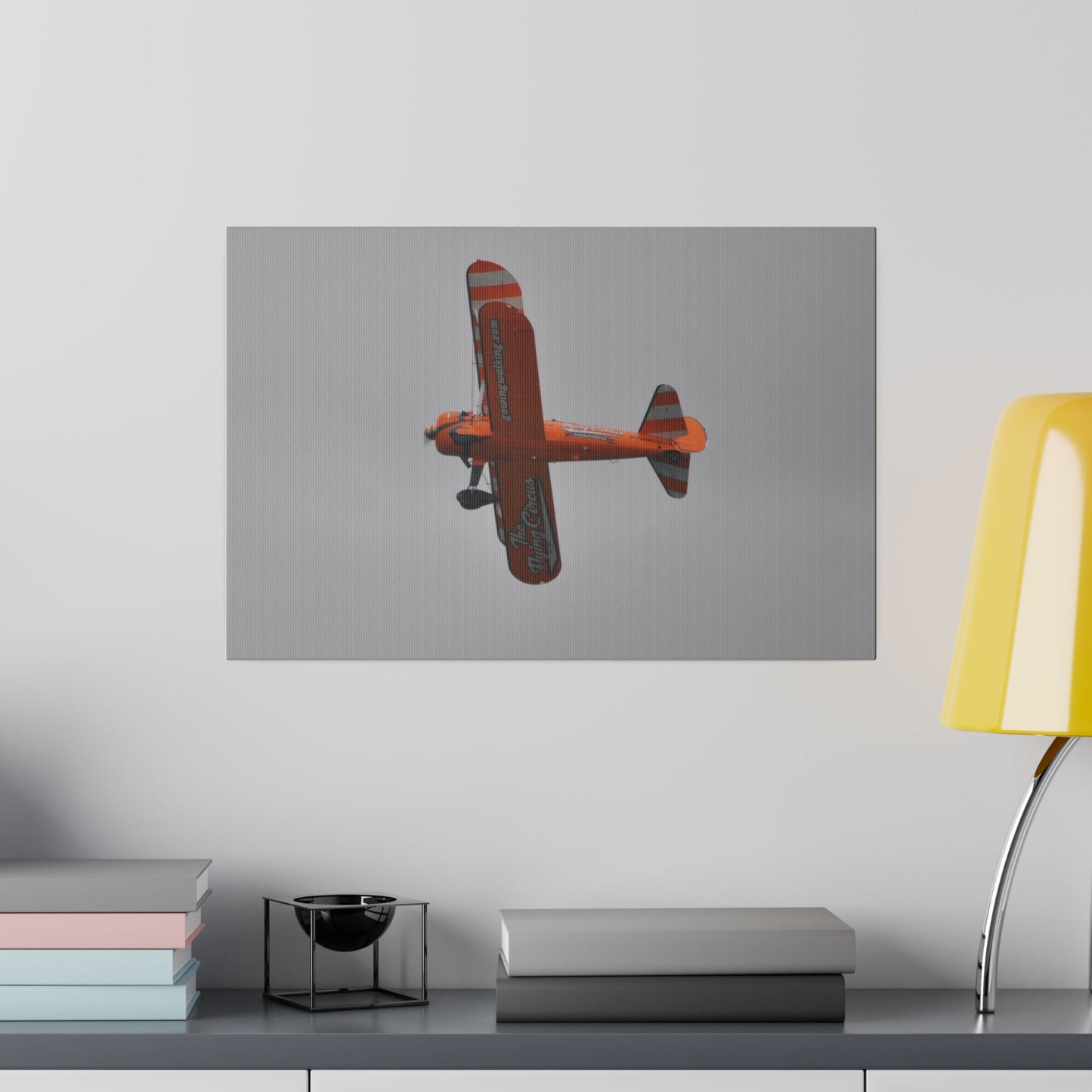 The Wing Walker Flying Undercarriage View Close Up Canvas - The Trio Synergize Group