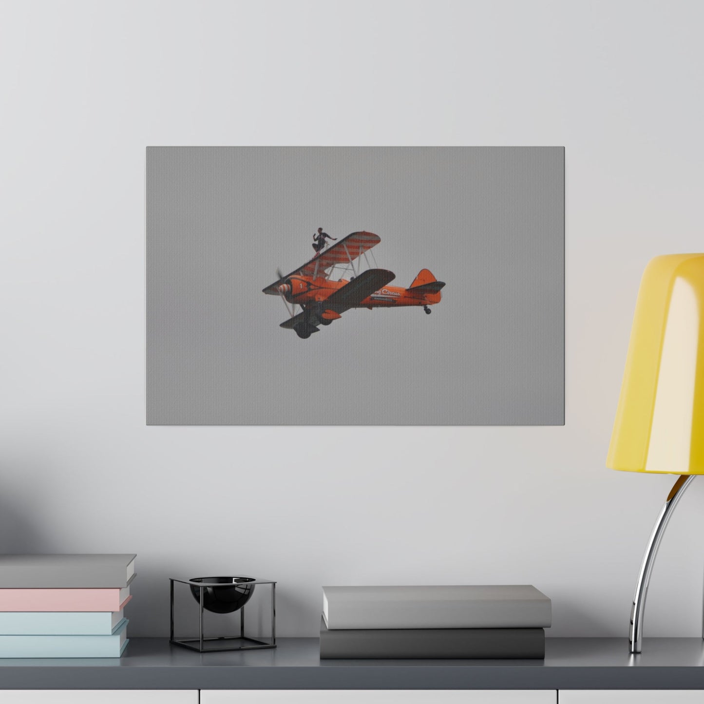 The Wing Walker Flying Front And Side View Close Up Canvas - The Trio Synergize Group