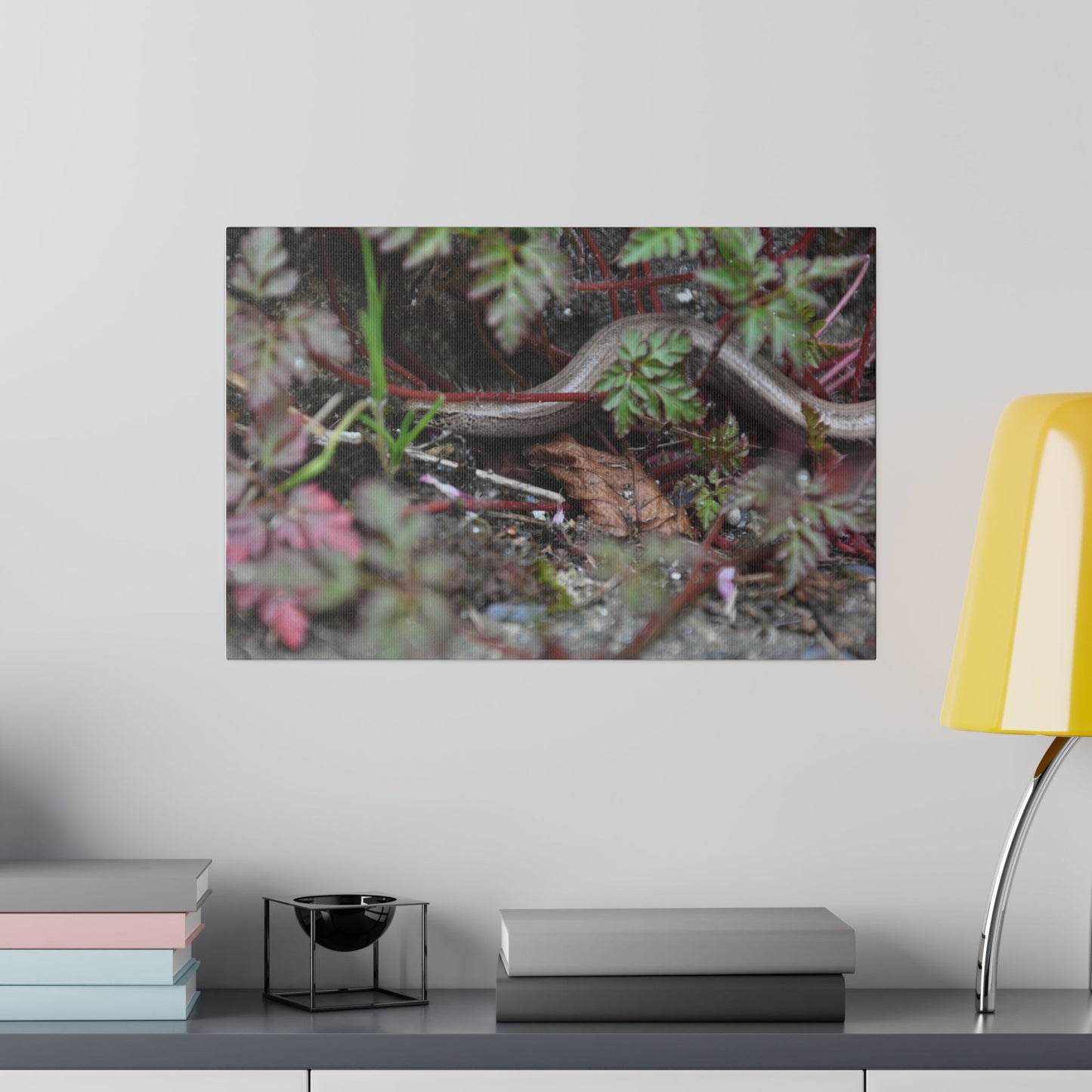 Slow-Worm Hiding - Canvas Print - The Trio Synergize Group
