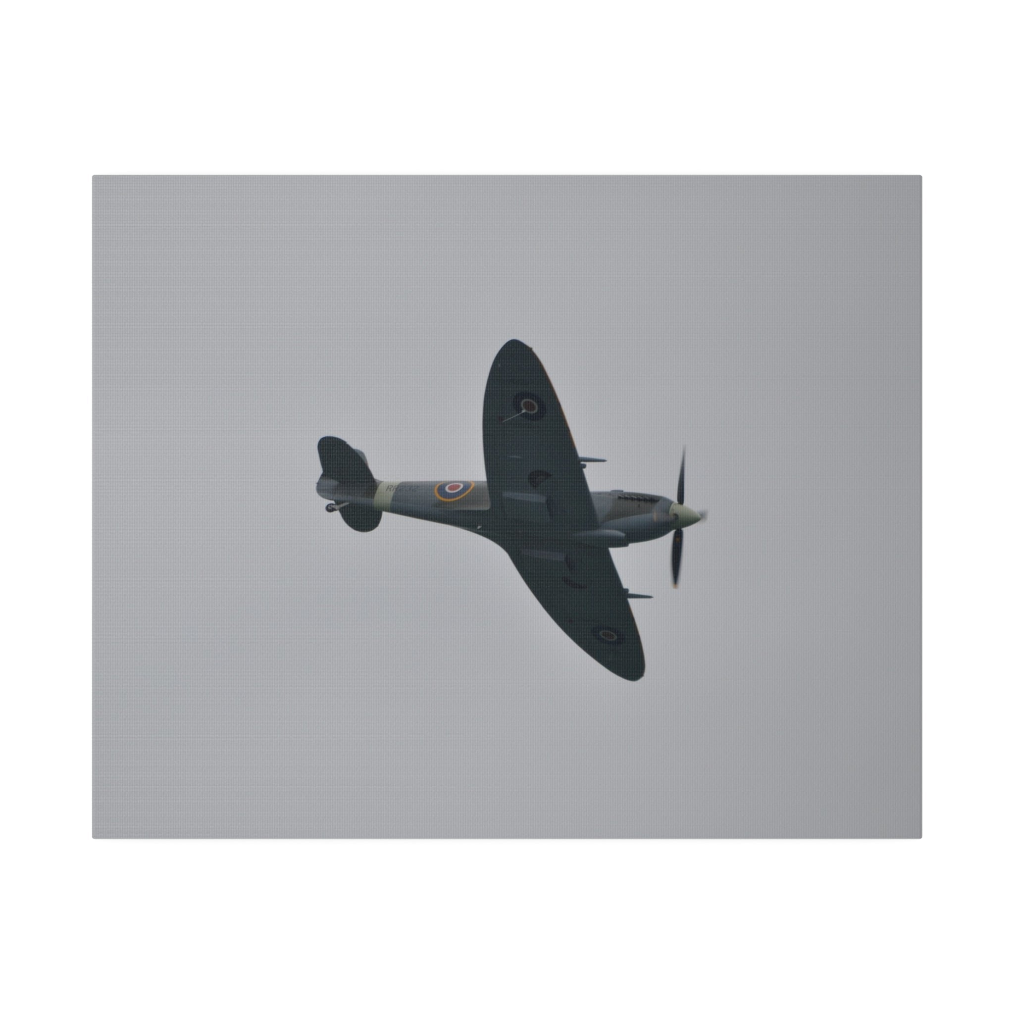 Spitfire MK Vc AR501 Flying & Undercarriage Close Up Canvas - The Trio Synergize Group