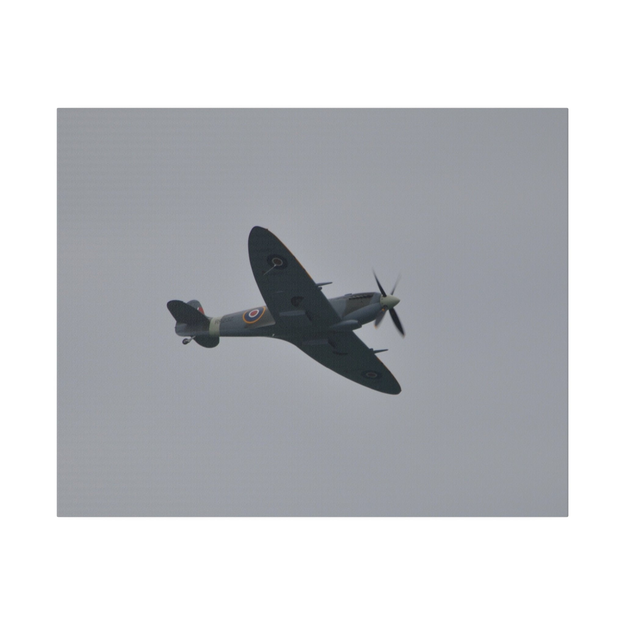 Spitfire MK Vc AR501 Flying Right Close Up Canvas - The Trio Synergize Group