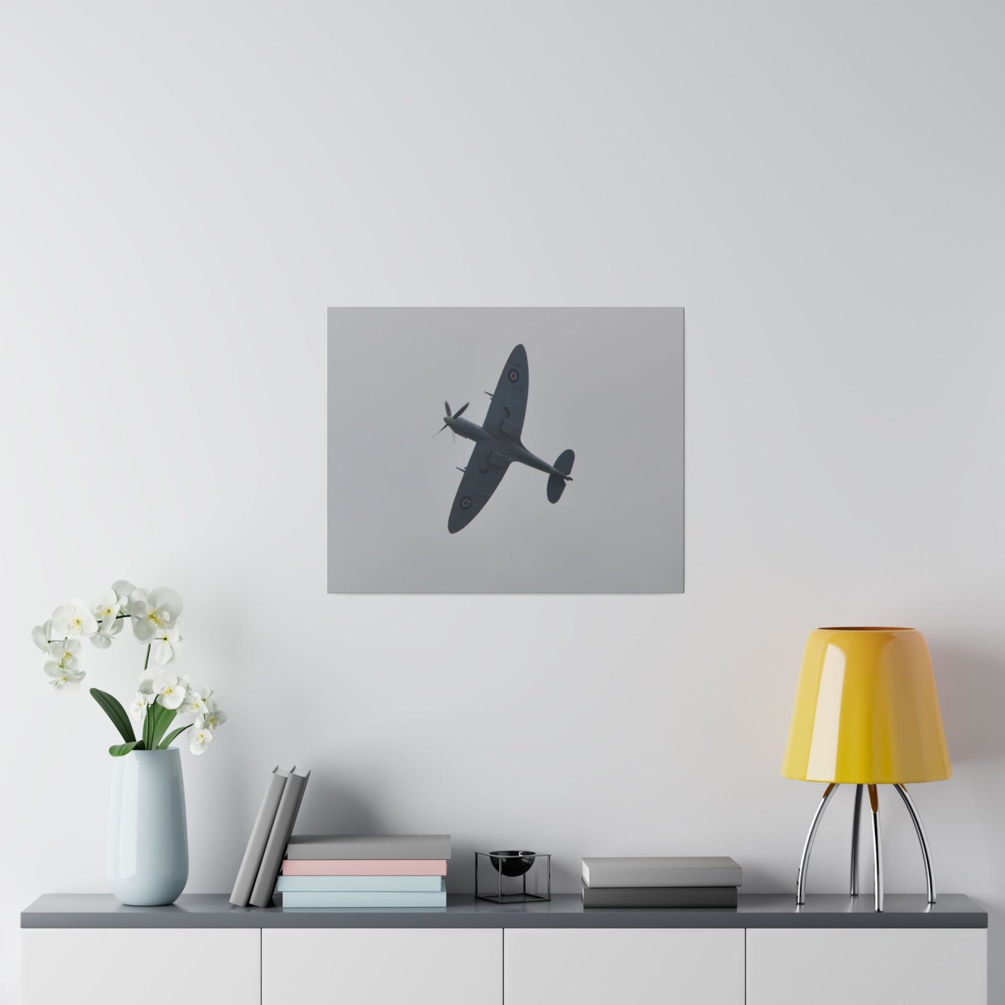 Spitfire MK Vc AR501 Banking Right Canvas Print - The Trio Synergize Group