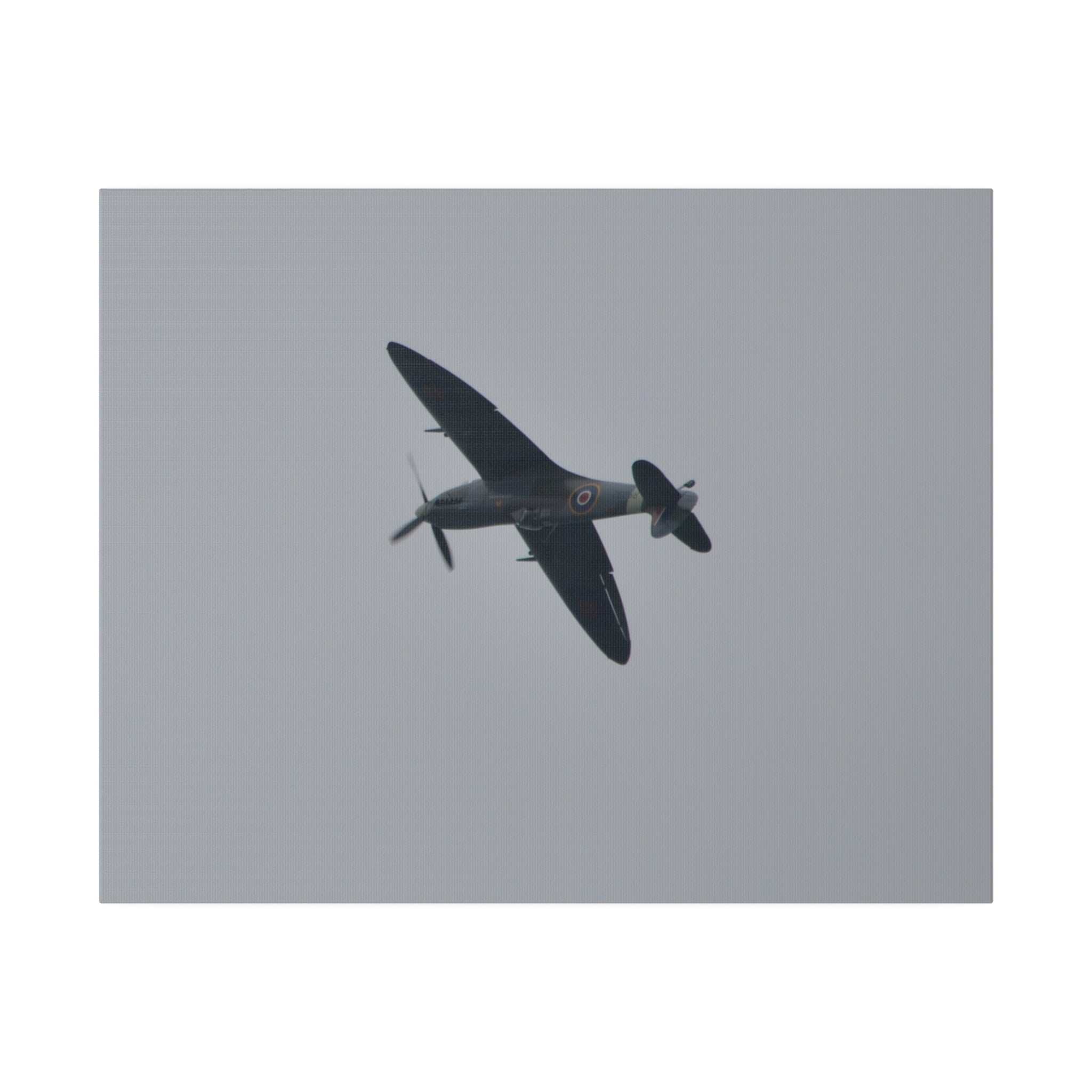 Spitfire MK Vc AR501 Upside Down Close Up Canvas - The Trio Synergize Group