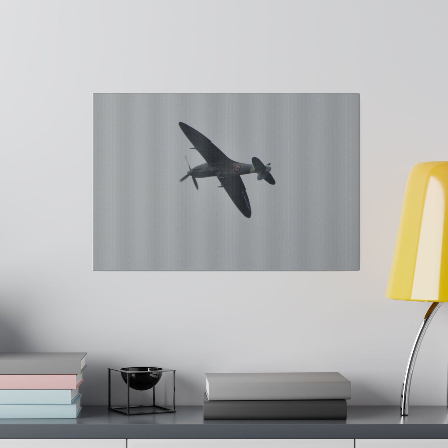 Spitfire MK Vc AR501 Upside Down Close Up Canvas - The Trio Synergize Group