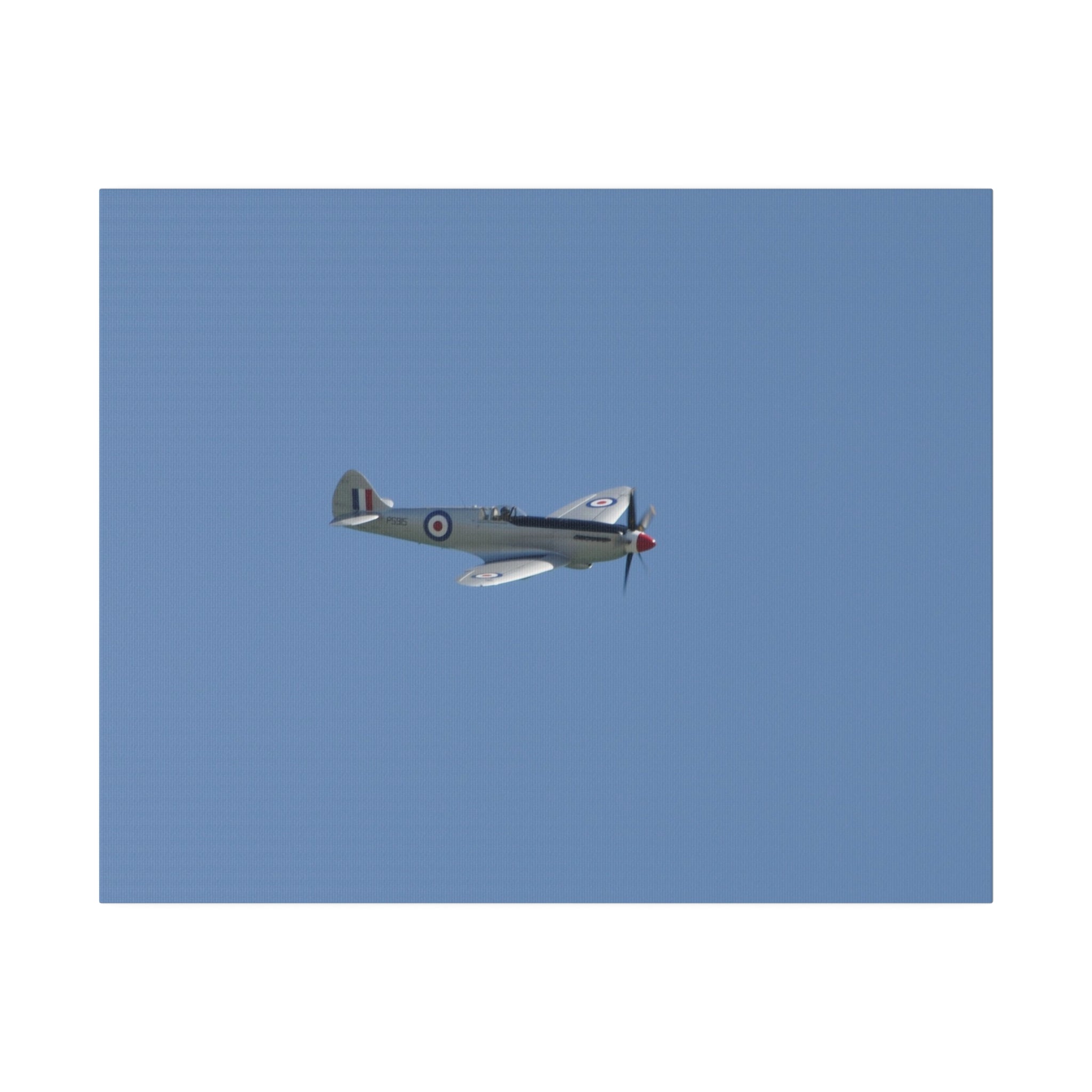 Spitfire Mk.22 Flying Right With A Side Top View Canvas - The Trio Synergize Group