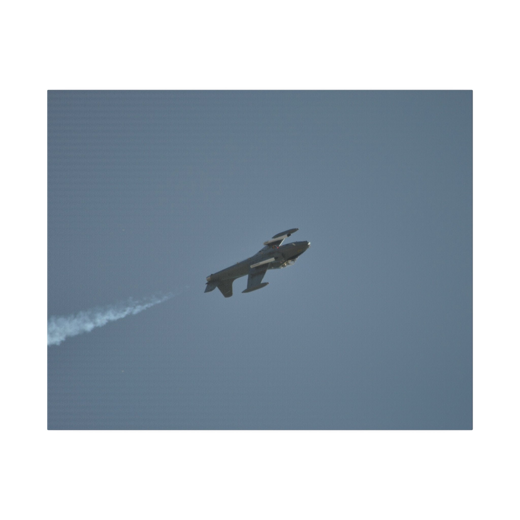 Strikemaster Flying Right Upside Down With Smoke Canvas - The Trio Synergize Group