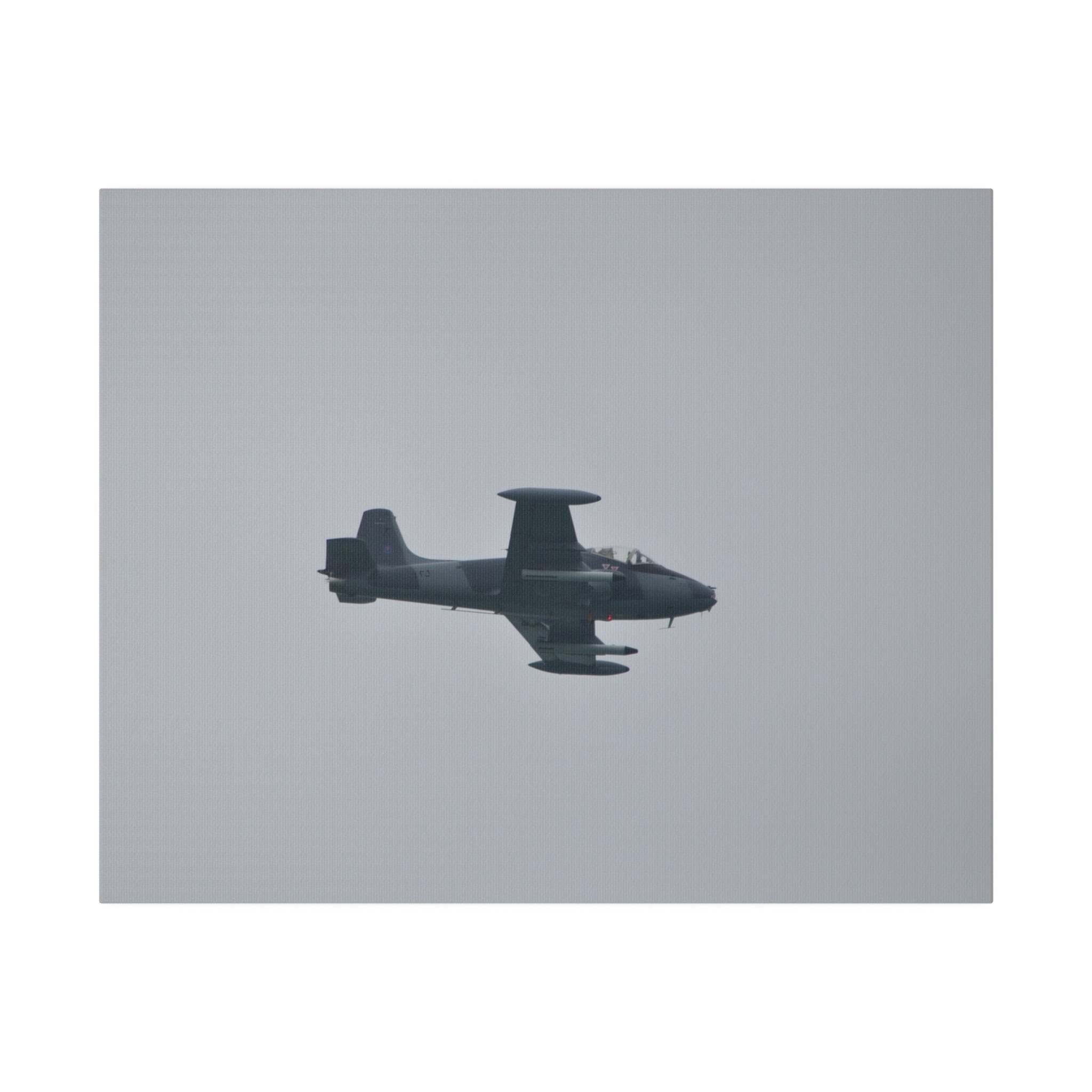 Strikemaster Flying With A View Of The Undercarriage Canvas - The Trio Synergize Group